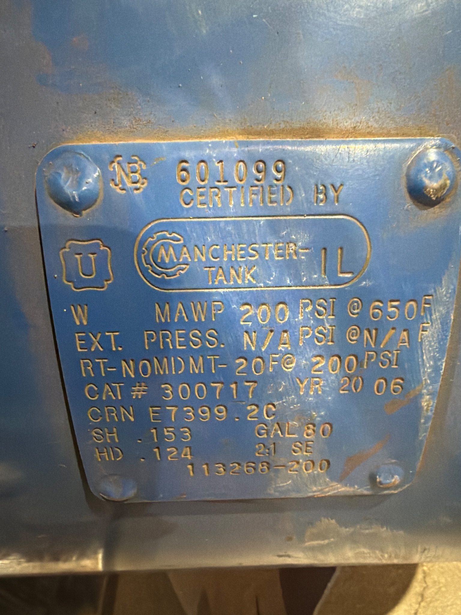 Quincy QR‑325 150919‑133 80 Gal. 5 HP Two‑Stage Air Compressor USED 12