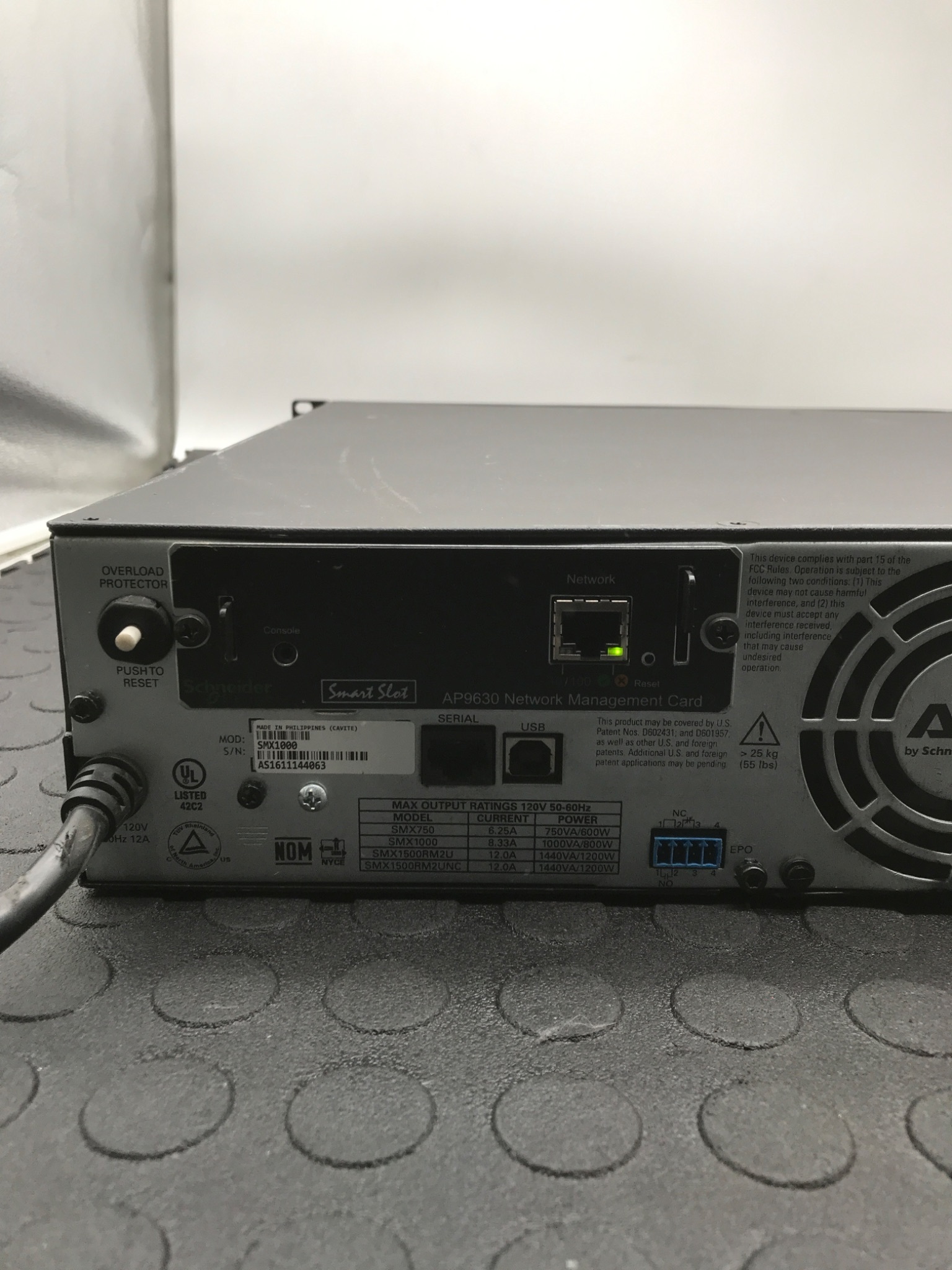 APC SMX1000 Smart‑UPS X 1000VA Rack/Tower LCD 120V USED 3