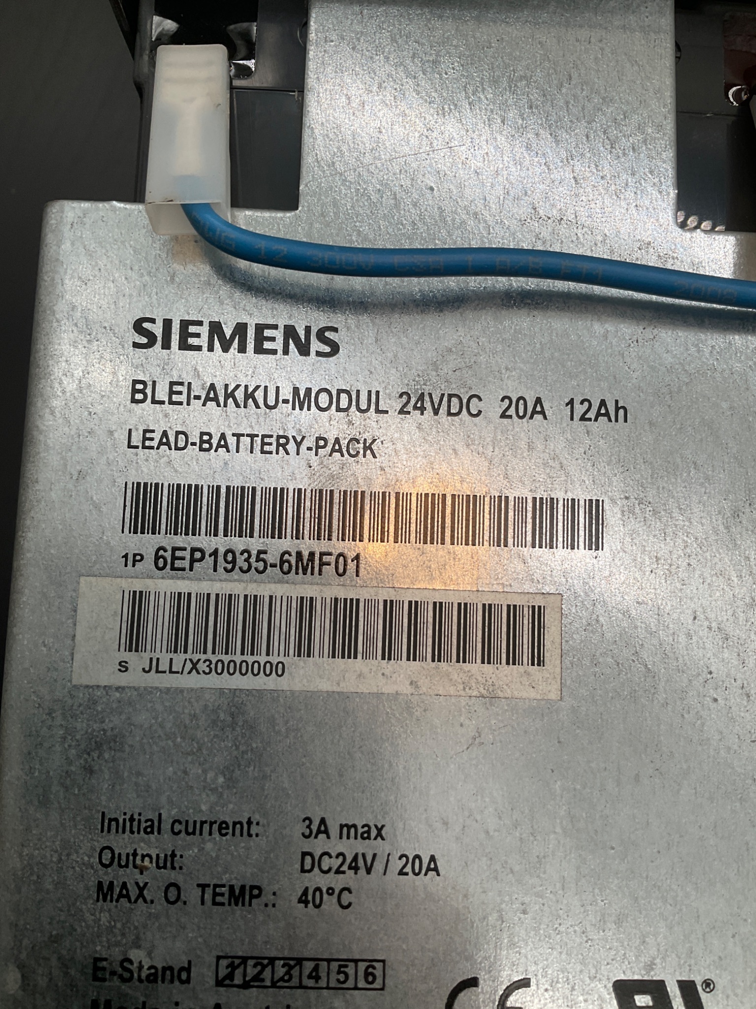 SIEMENS 6EP1935‑6MF01 Lead Battery Pack USED 4