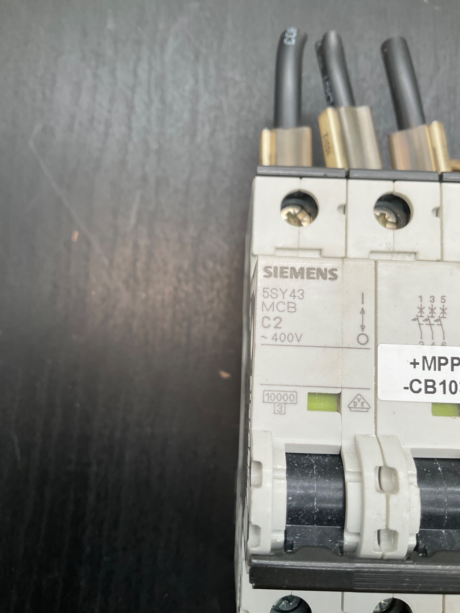 SIEMENS 5SY4302‑7 MCB C2 3‑Pole 400V Circuit Breaker USED 3