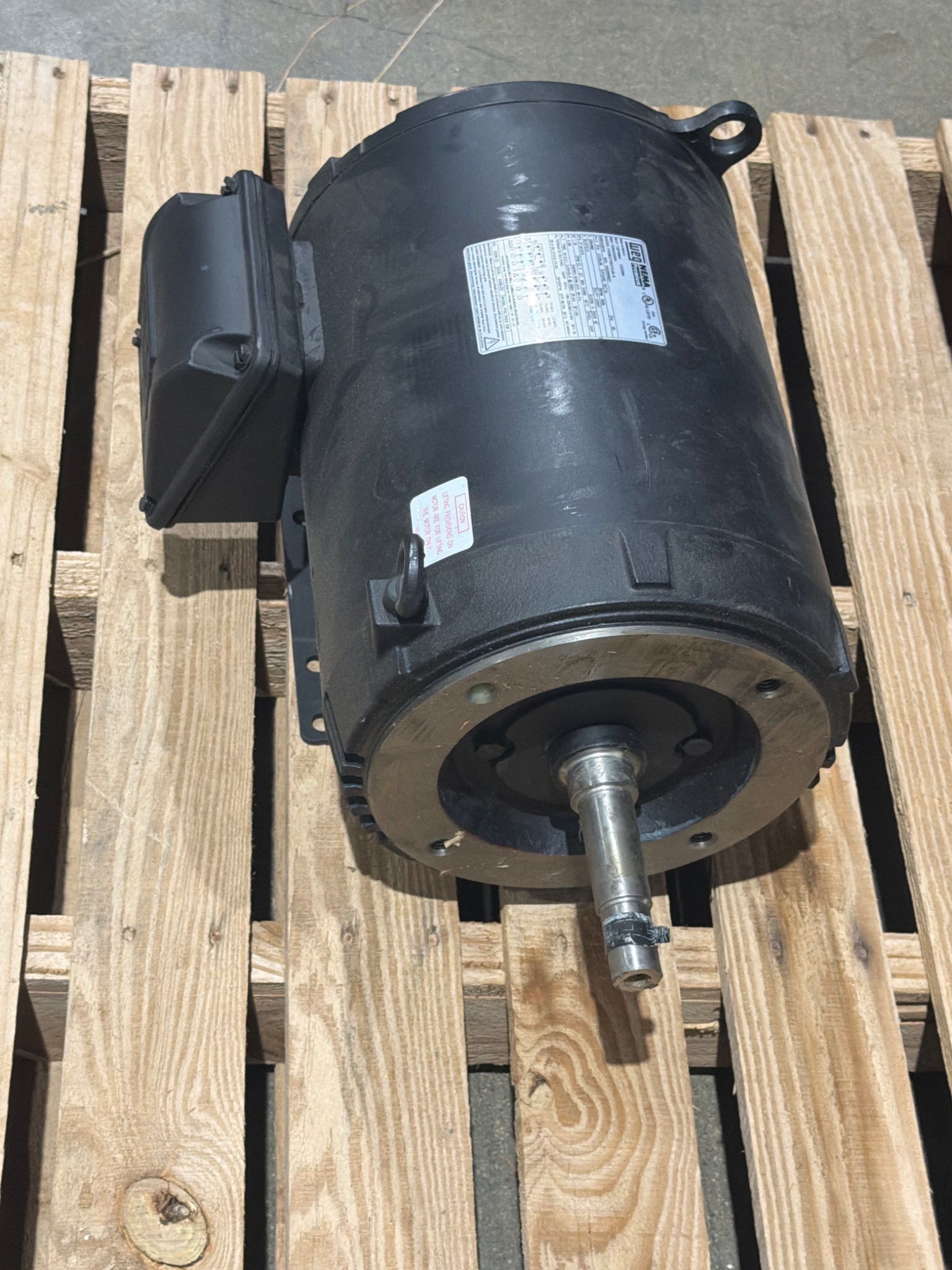 WEG 01036OT3E213JM‑S 10HP 3‑Phase Pump Motor 213/5JM Frame 3535RPM USED 2