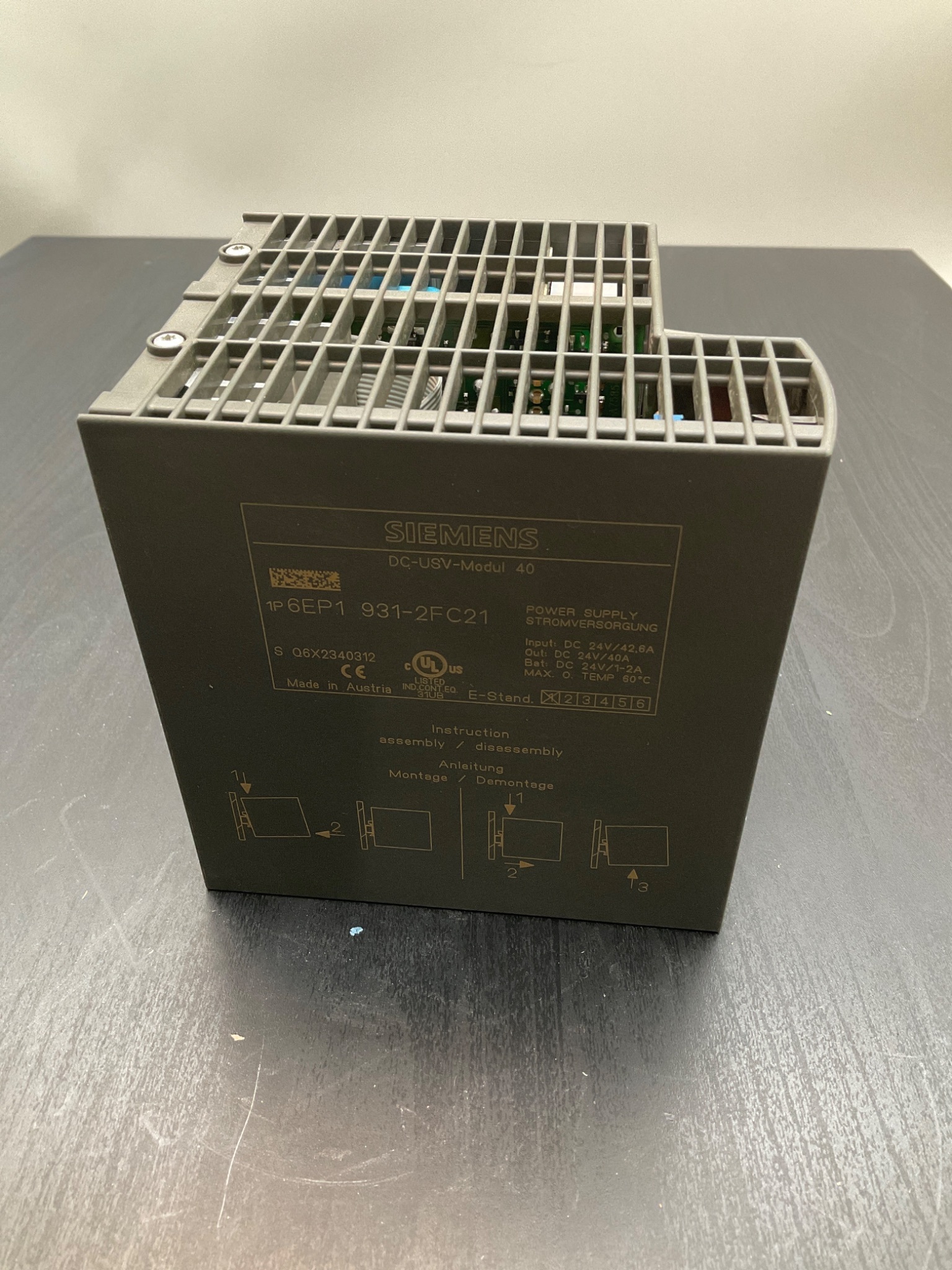SIEMENS 6EP1‑931‑2FC21 DC‑USV‑Modul 40 Power Supply USED 3