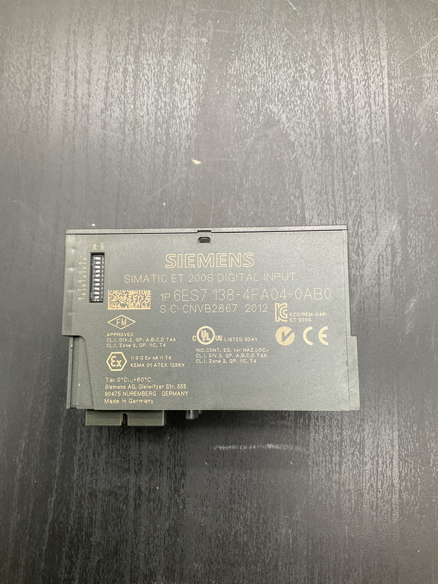 SIEMENS 6ES7138‑4FA04‑0AB0 ET 200S Digital Input Module USED 0