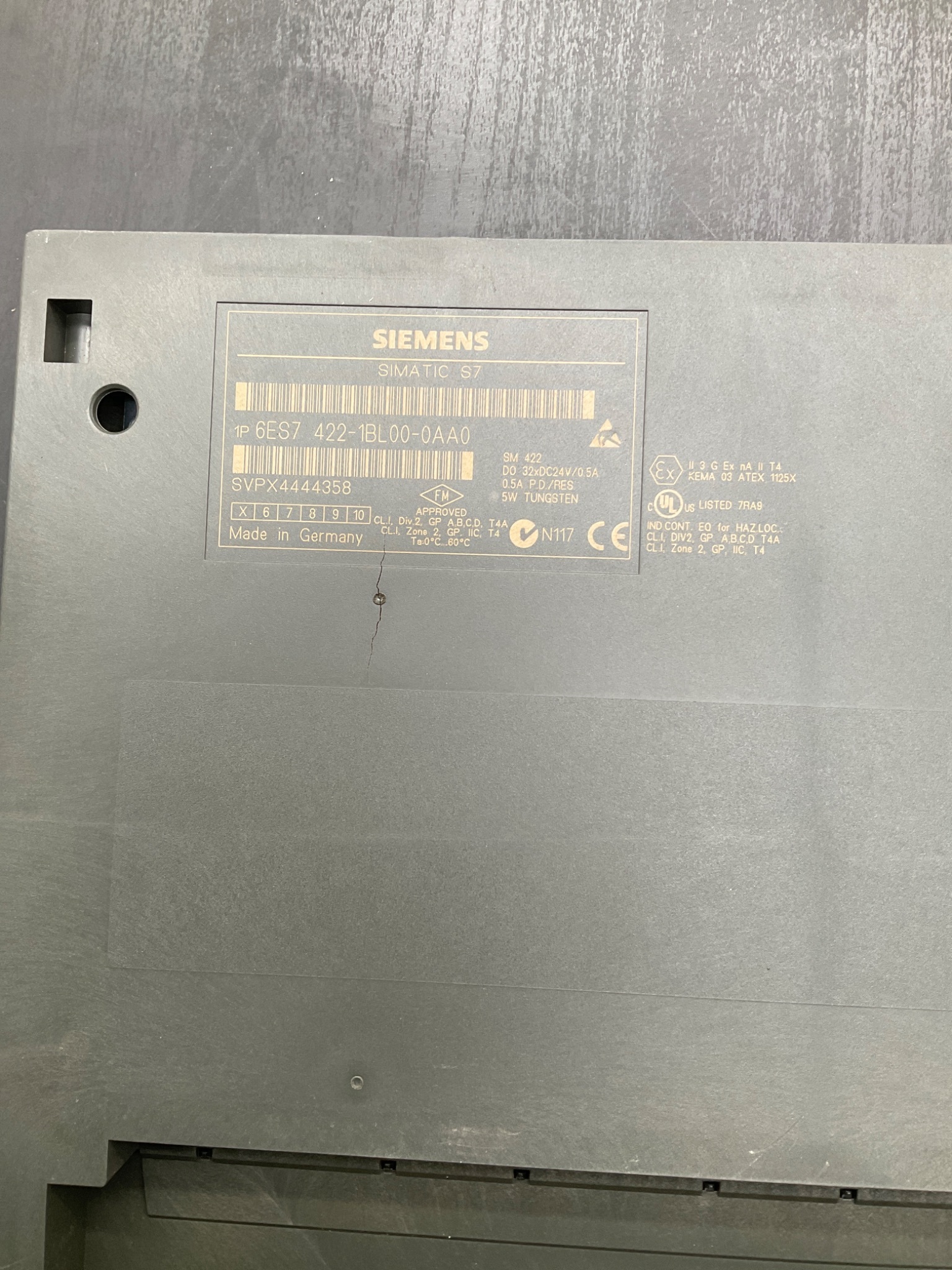 SIEMENS 6ES7422‑1BL00‑0AA0 S7‑400 32DO 24VDC/0.5A Digital Output Module USED 4
