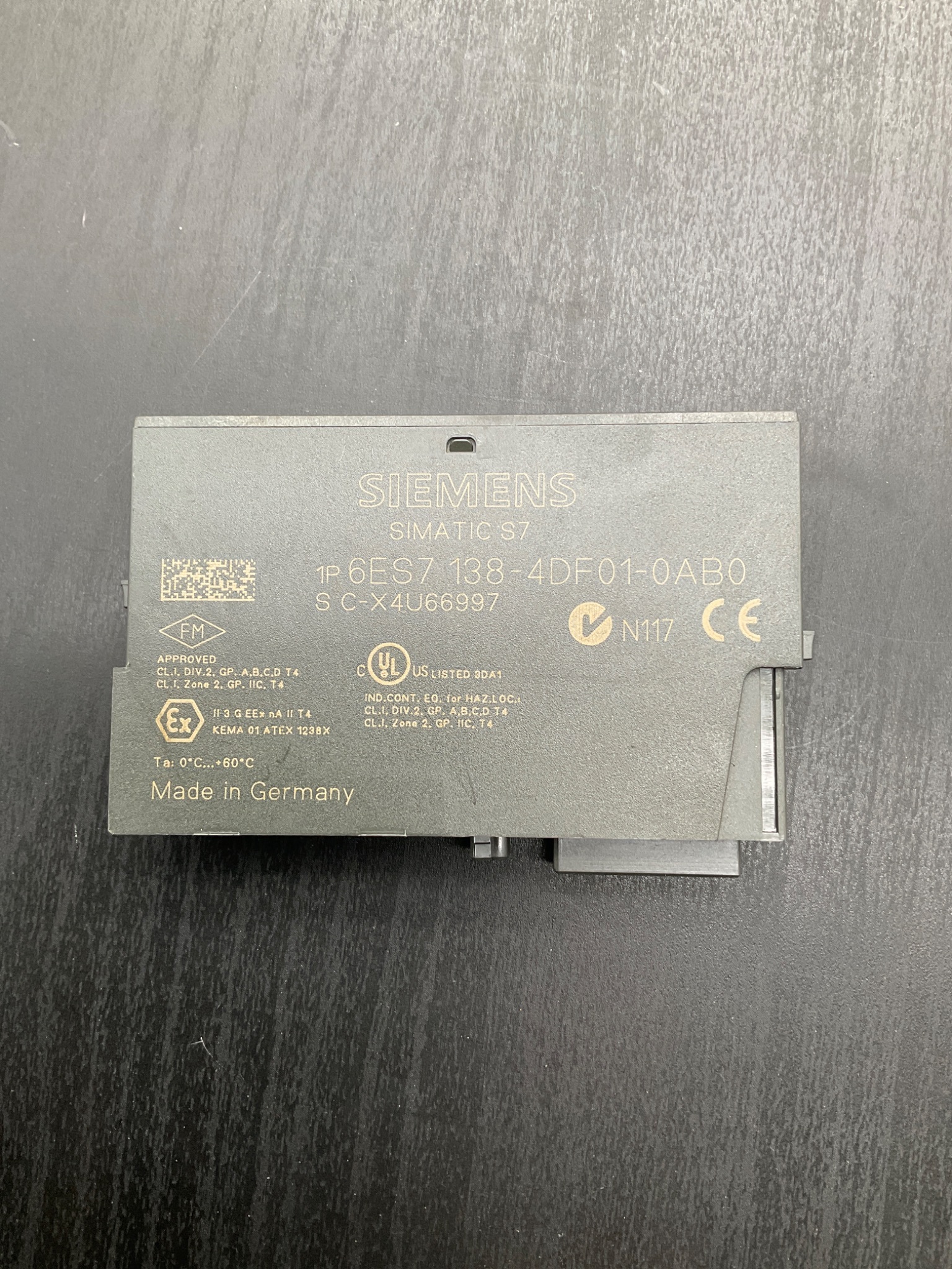 SIEMENS 6ES7138‑4DF01‑0AB0 SIMATIC 1SI 3964/ASCII Serial Interface USED 0