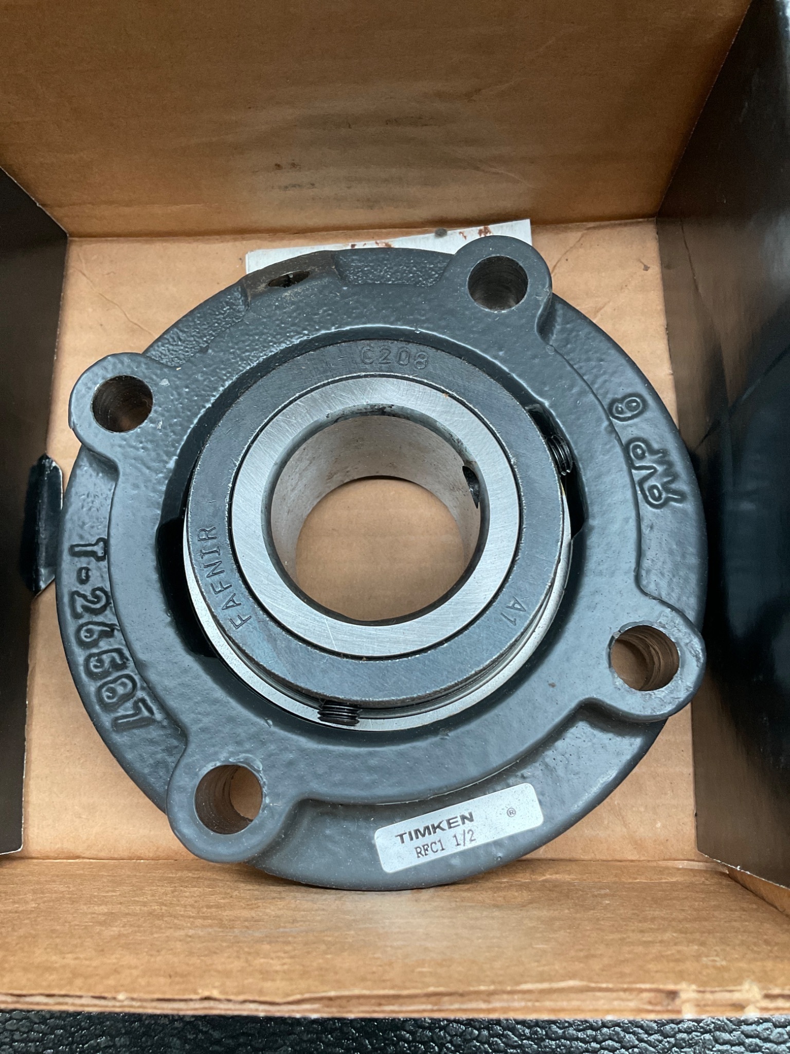 TIMKEN RFC1 1/2 Piloted Round Flange Bearing Unit 1-1/2" Bore NEW 4