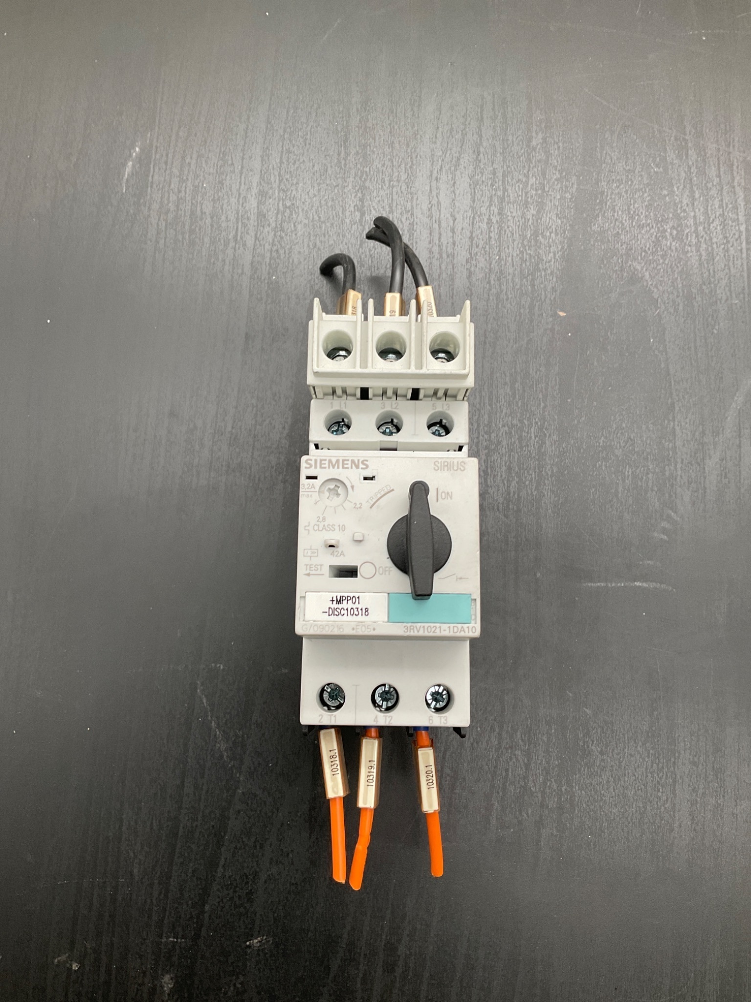 SIEMENS 3RV1021‑1DA10 Motor Protection Circuit Breaker USED 0