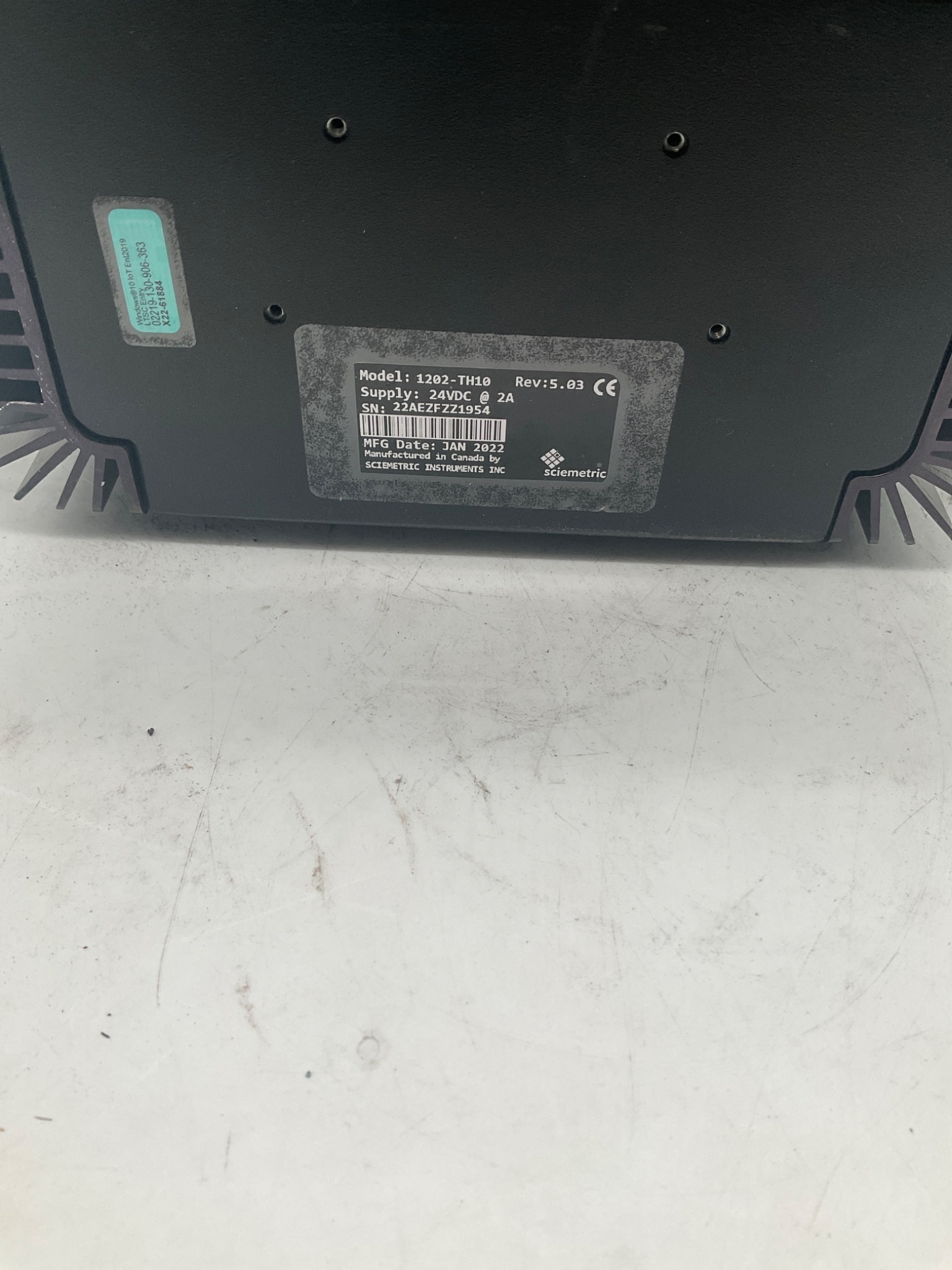SCIEMETRIC 1202‑TH10 sigPOD Process Signature Verification Unit USED 1
