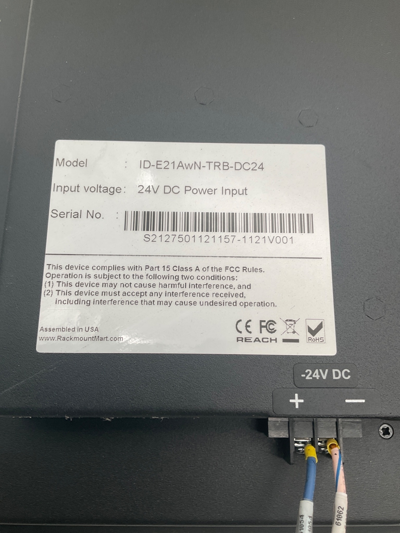 RACKMOUNT MART ID‑E21AwN‑TRB‑DC24 Industrial HMI USED 2