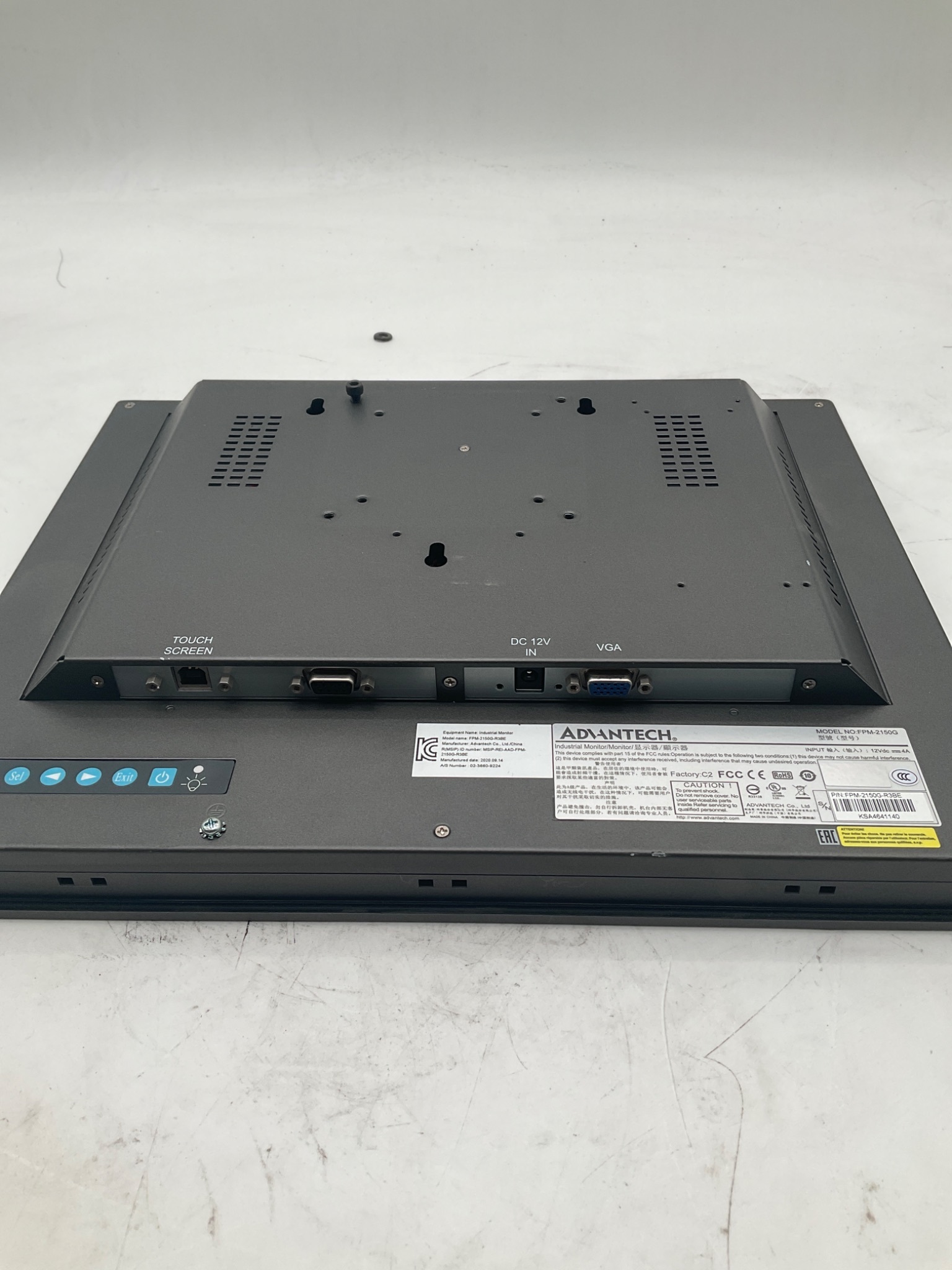 ADVANTECH FPM‑2150G Industrial Touchscreen Monitor USED 2