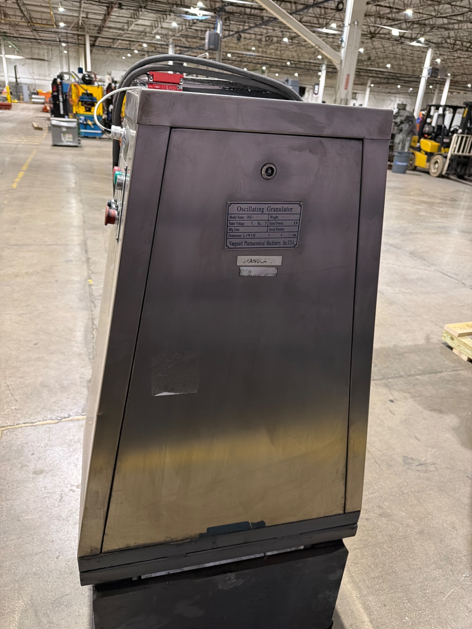 VANGUARD PHARMACEUTICAL OSG‑400 Oscillating Granulator USED 3