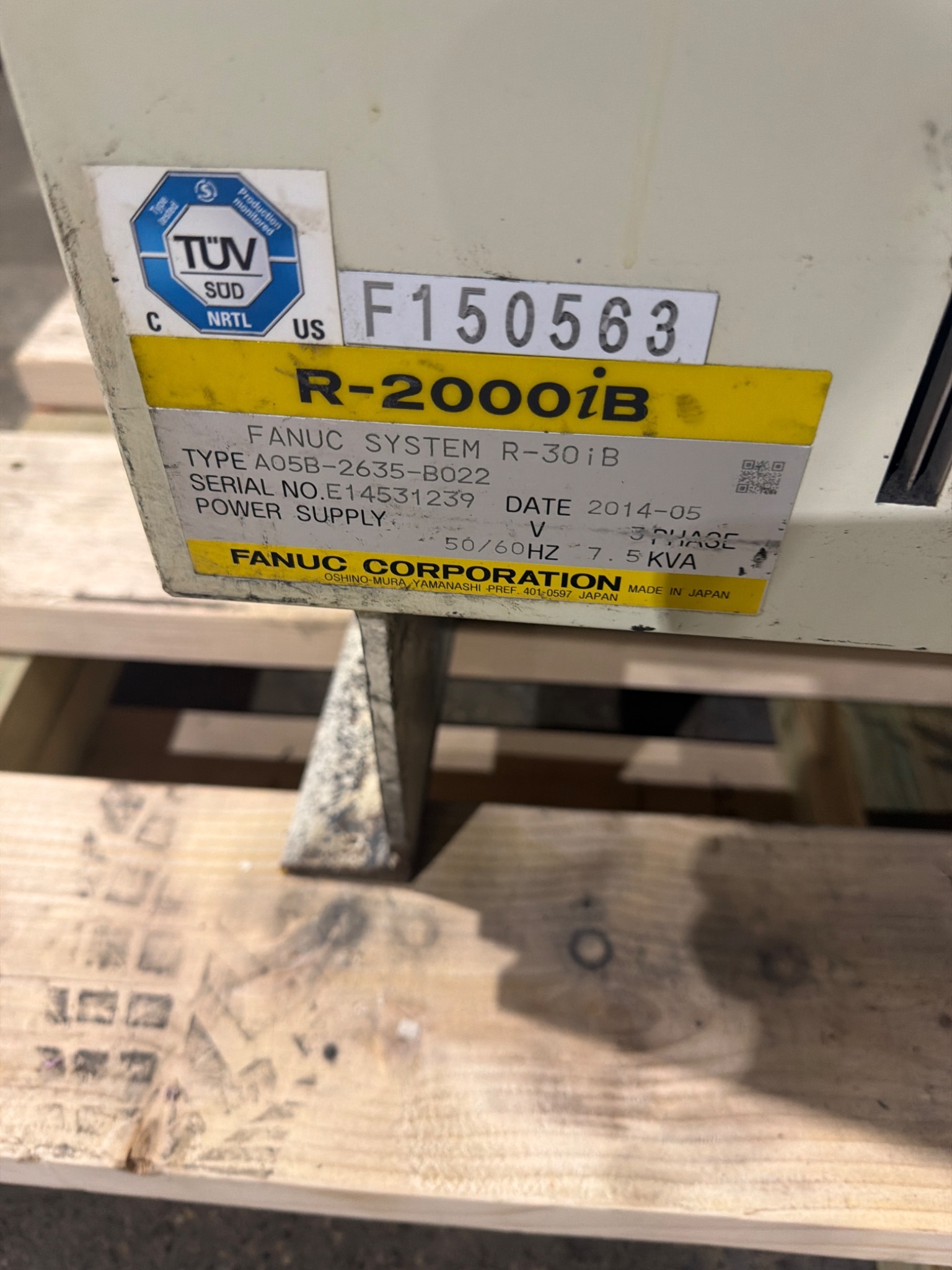 FANUC R-2000iB/210F Complete w/ R-30iB Controls USED 11