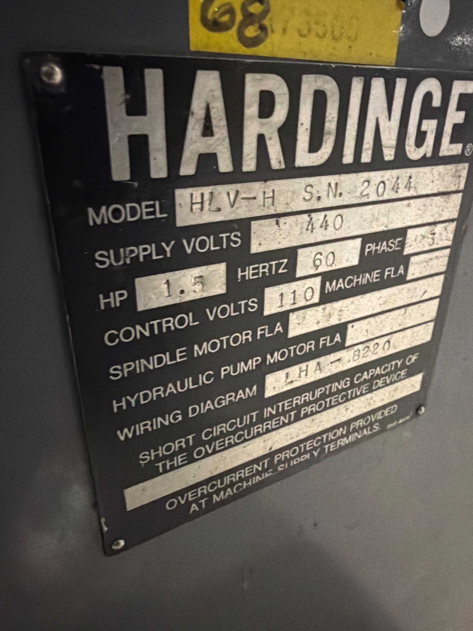 HARDINGE HLV‑H Super Precision Lathe 11" x 18" USED 7