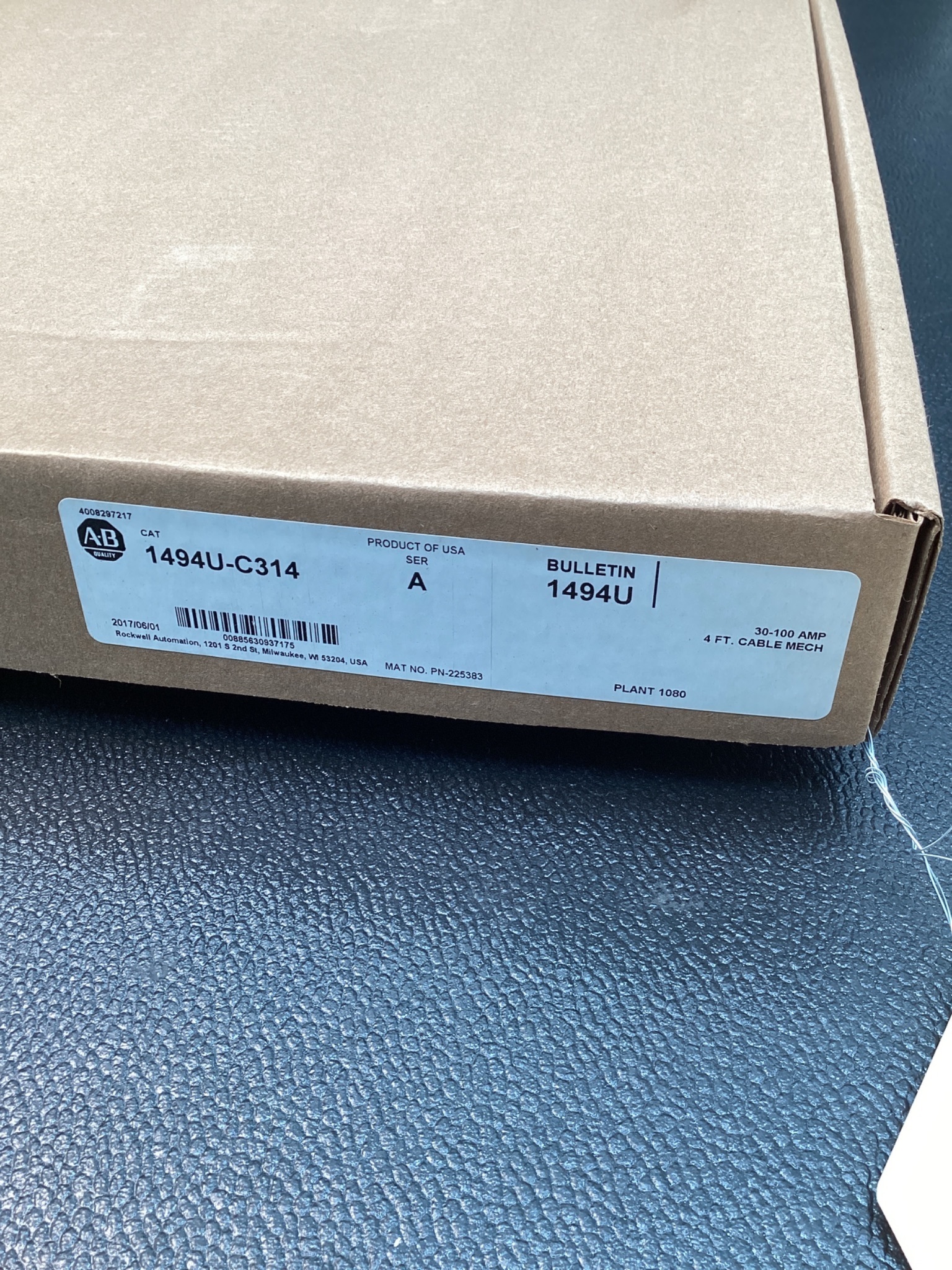 ALLEN BRADLEY 1494U‑C314 Cable Mechanism (4ft) NEW 5