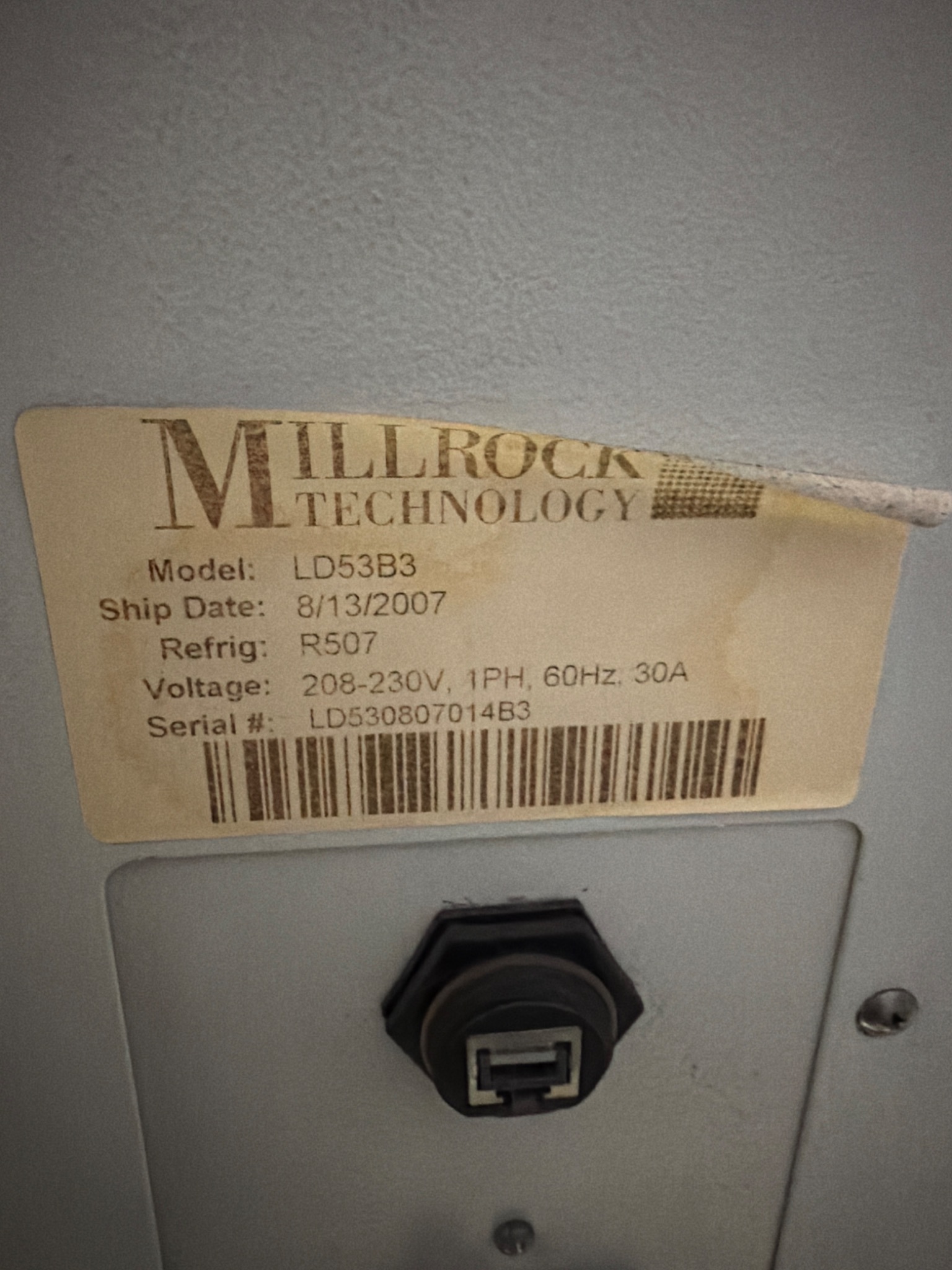 MILLROCK LD53B3 Lab Freeze Dryer USED 7