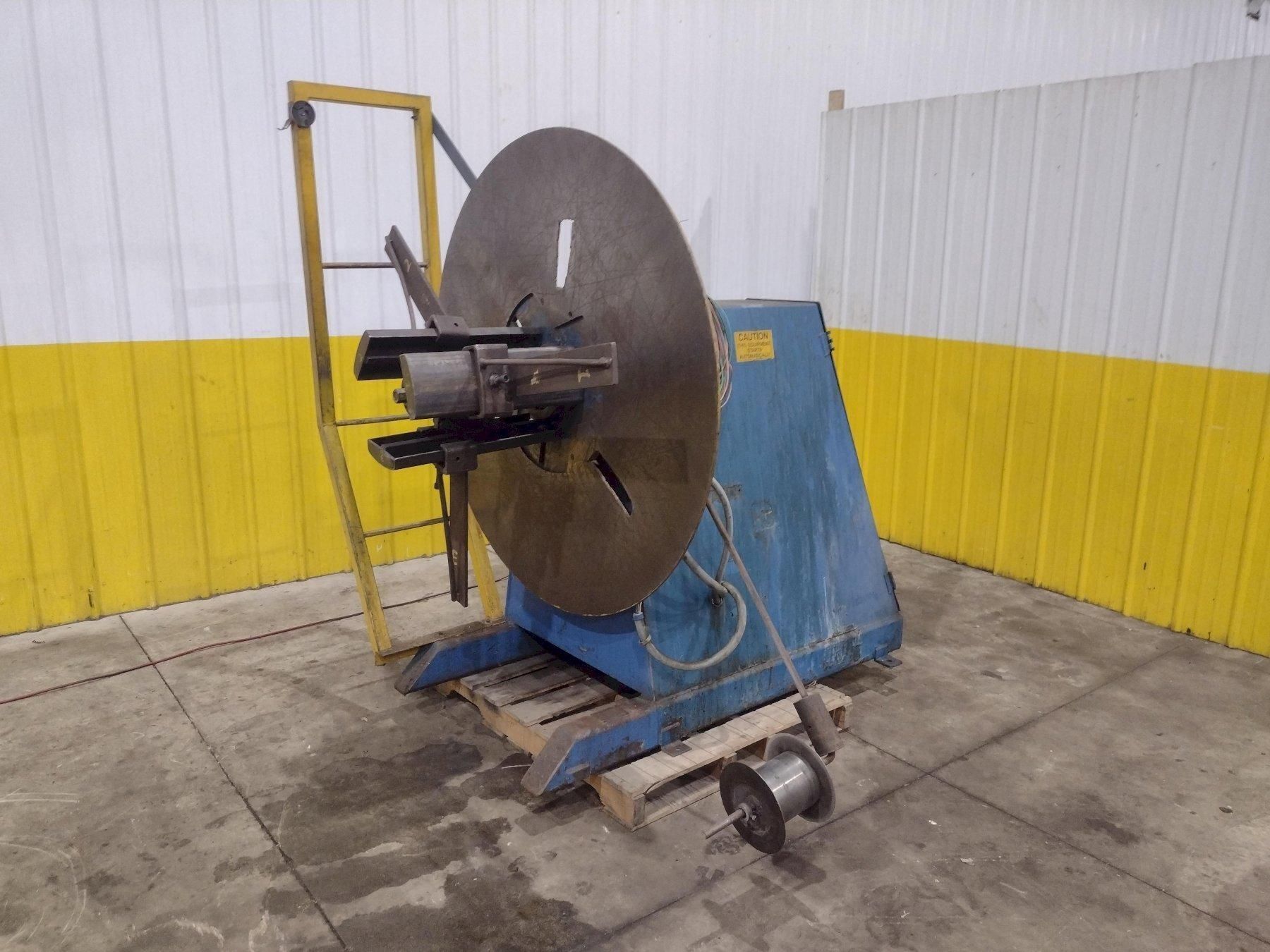 6,000 X 12" COLT MODEL #CR-60-12 MOTORIZED COIL REEL UNCOILER USED 3