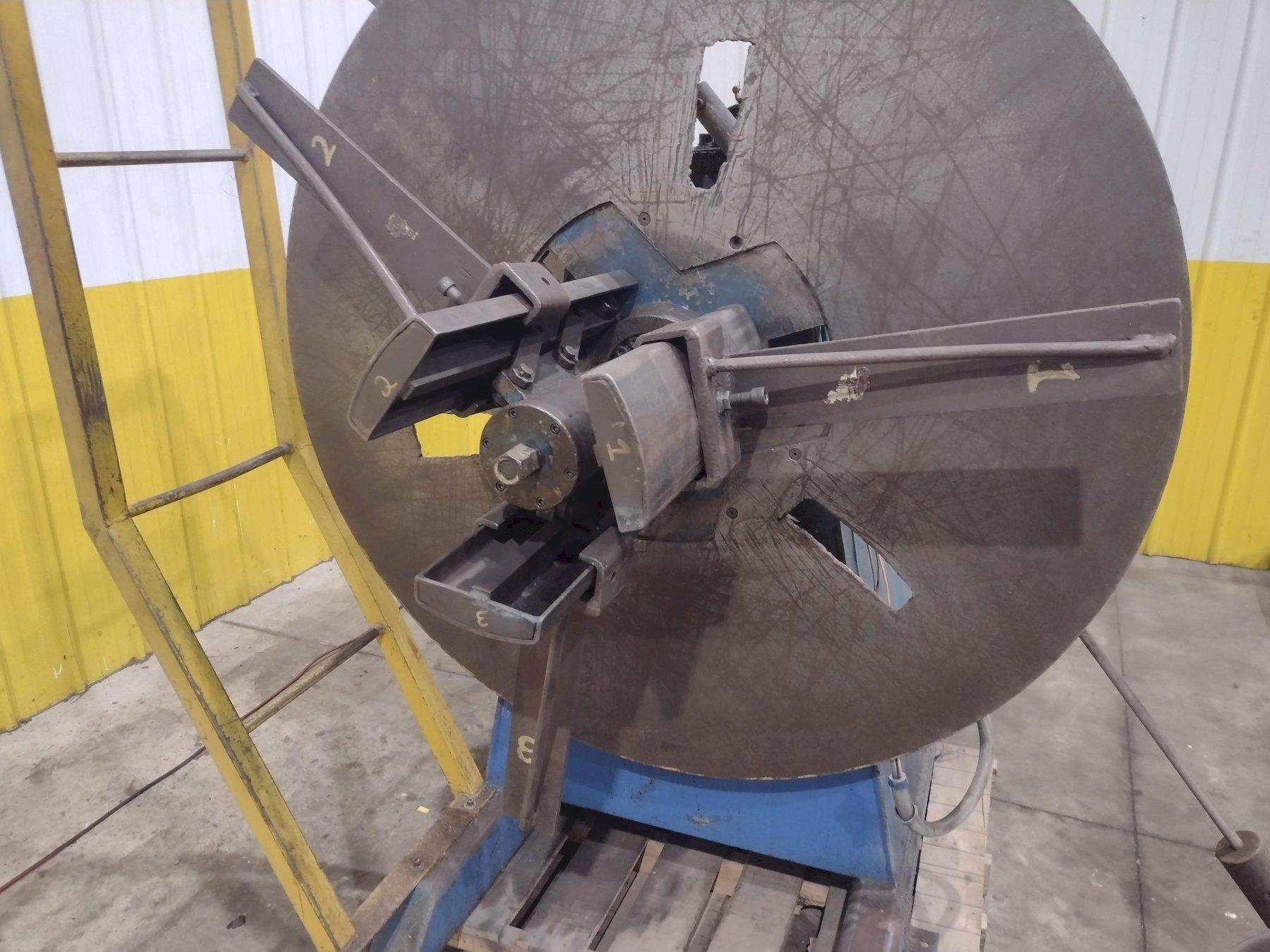 6,000 X 12" COLT MODEL #CR-60-12 MOTORIZED COIL REEL UNCOILER USED 7