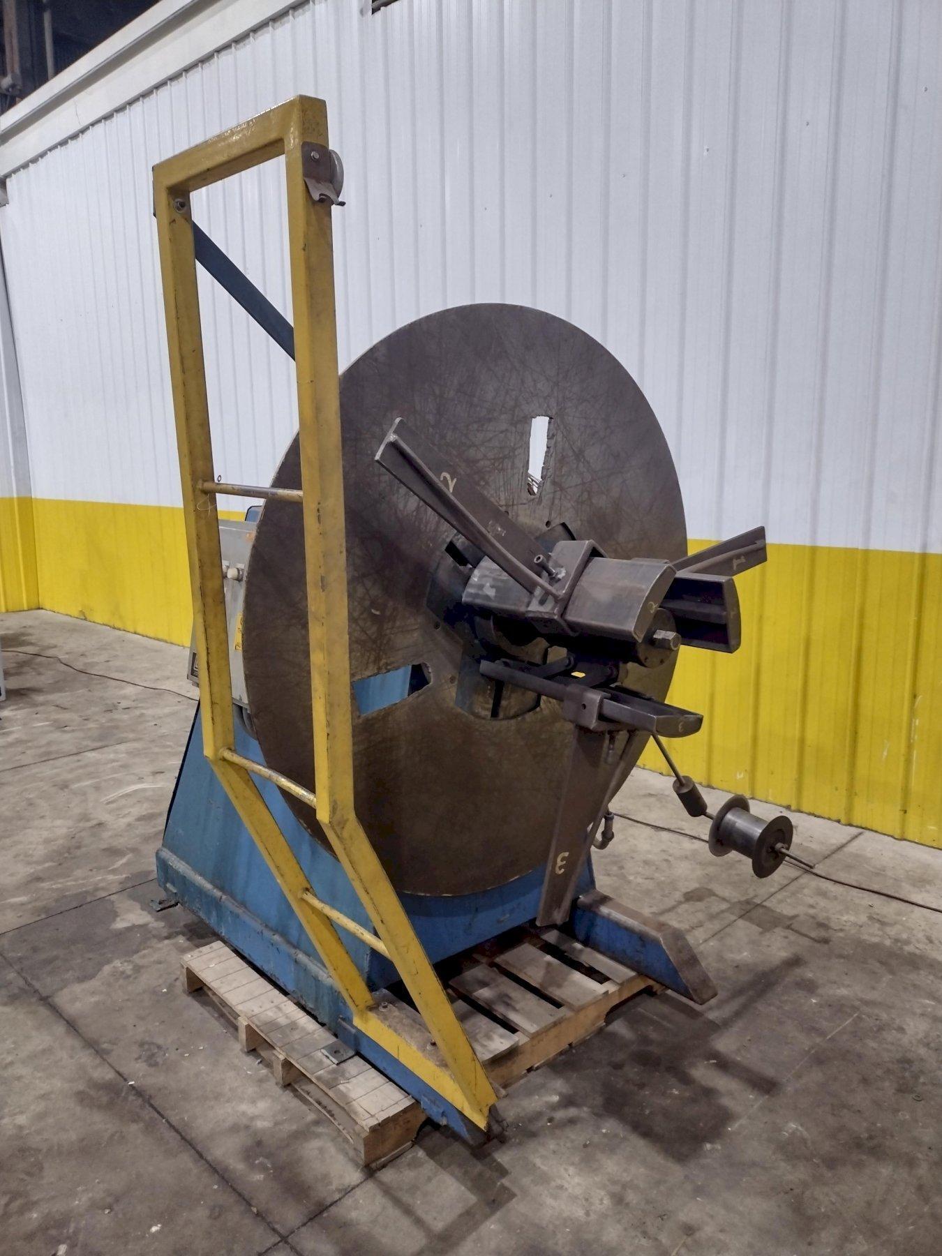 6,000 X 12" COLT MODEL #CR-60-12 MOTORIZED COIL REEL UNCOILER USED 1
