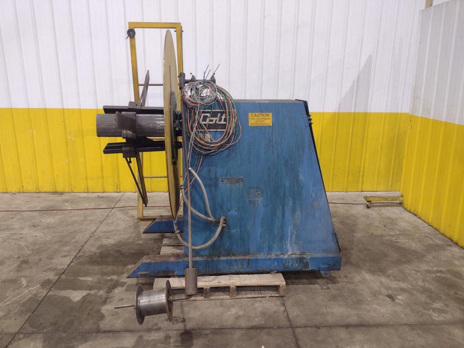 6,000 X 12" COLT MODEL #CR-60-12 MOTORIZED COIL REEL UNCOILER USED 10
