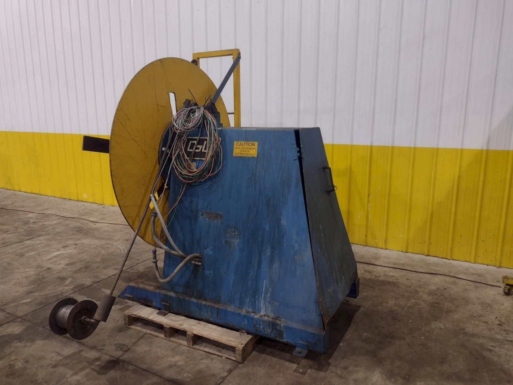 6,000 X 12" COLT MODEL #CR-60-12 MOTORIZED COIL REEL UNCOILER USED 5