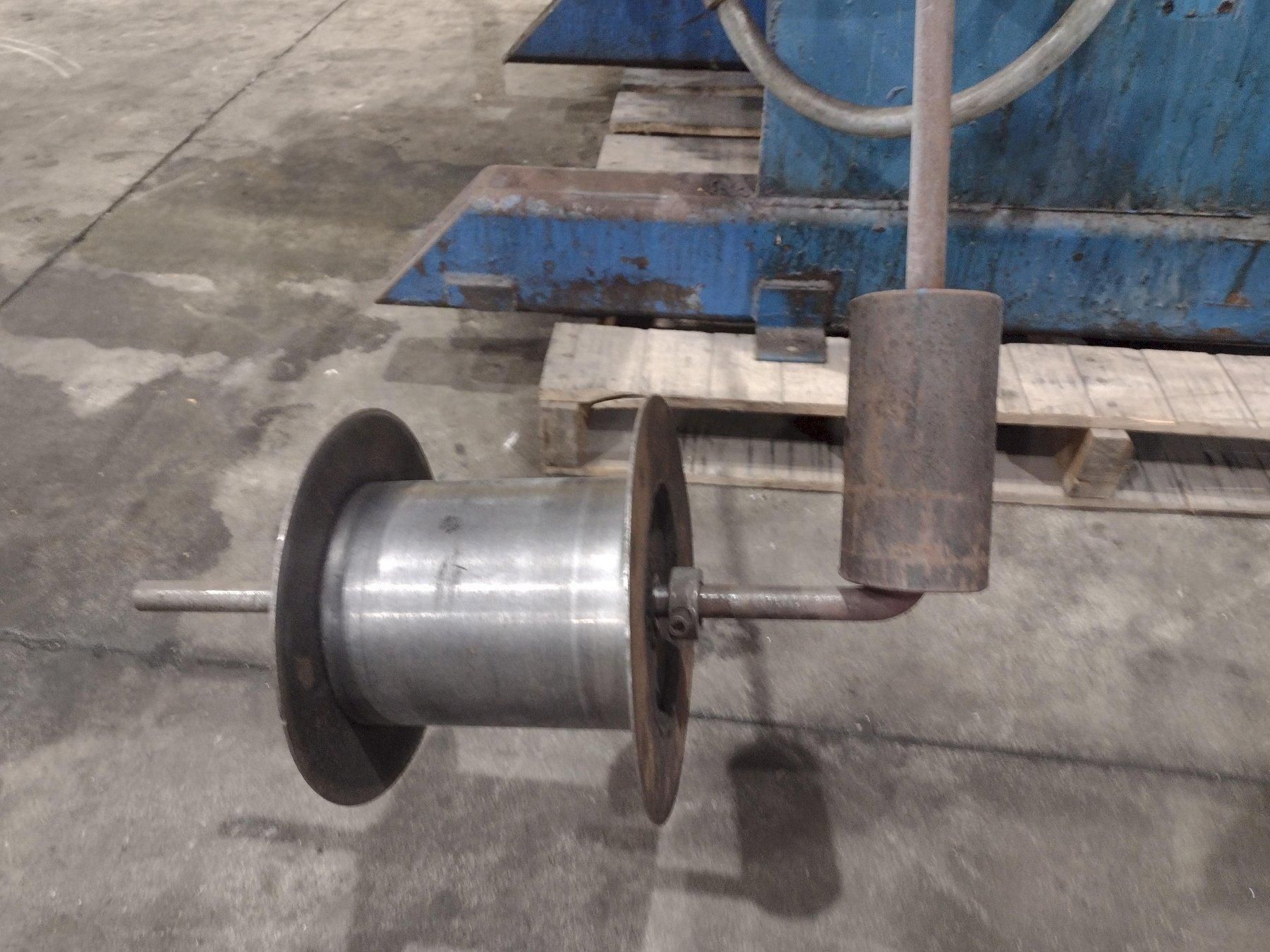 6,000 X 12" COLT MODEL #CR-60-12 MOTORIZED COIL REEL UNCOILER USED 12