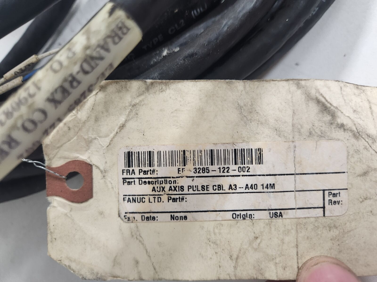 FANUC AUX AXIS PULSE CABLE EE-3285-122-002 USED- AS IS 1