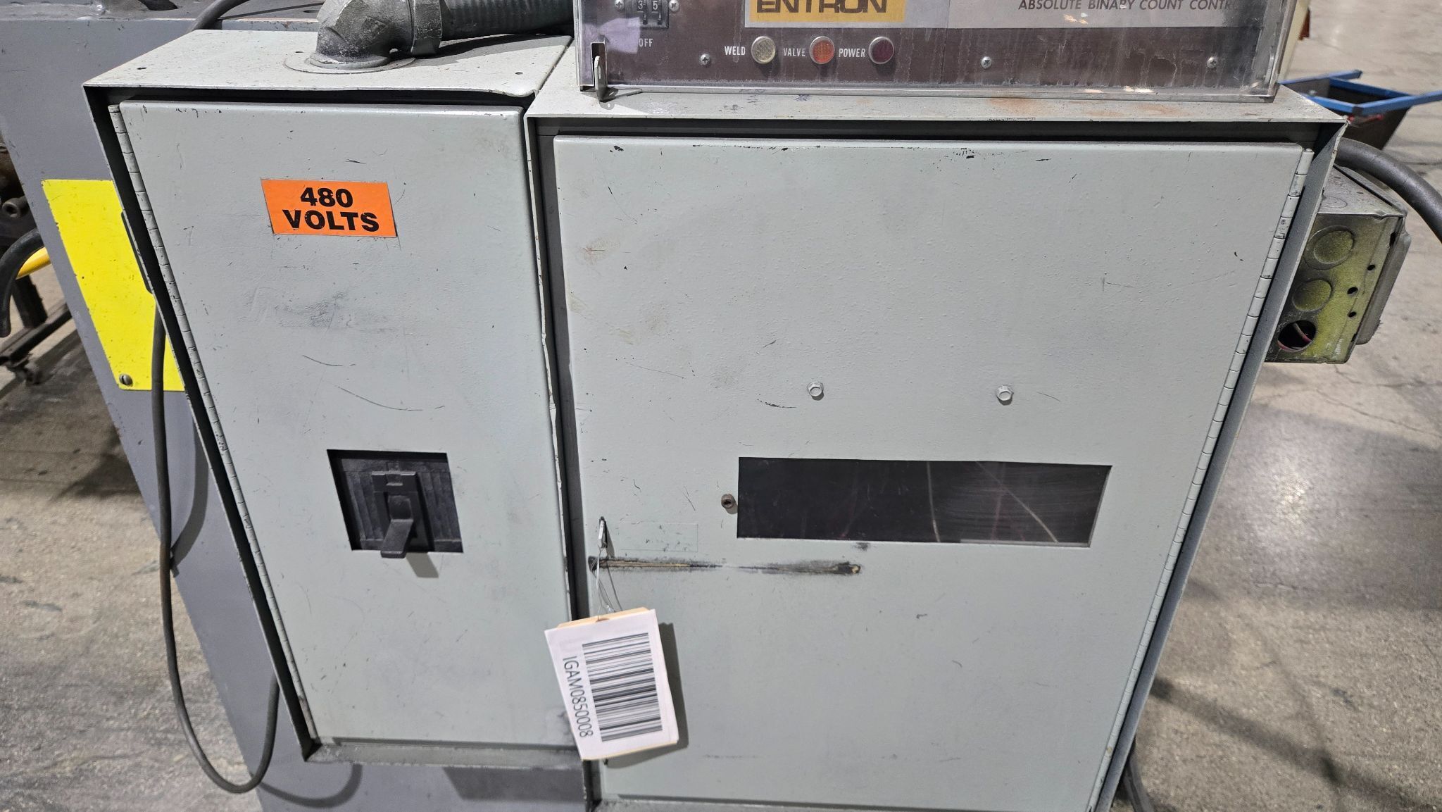 BERKLEY DAVIS RA-3-36 WELDER 440V 50 KVA 36" THROAT USED 6