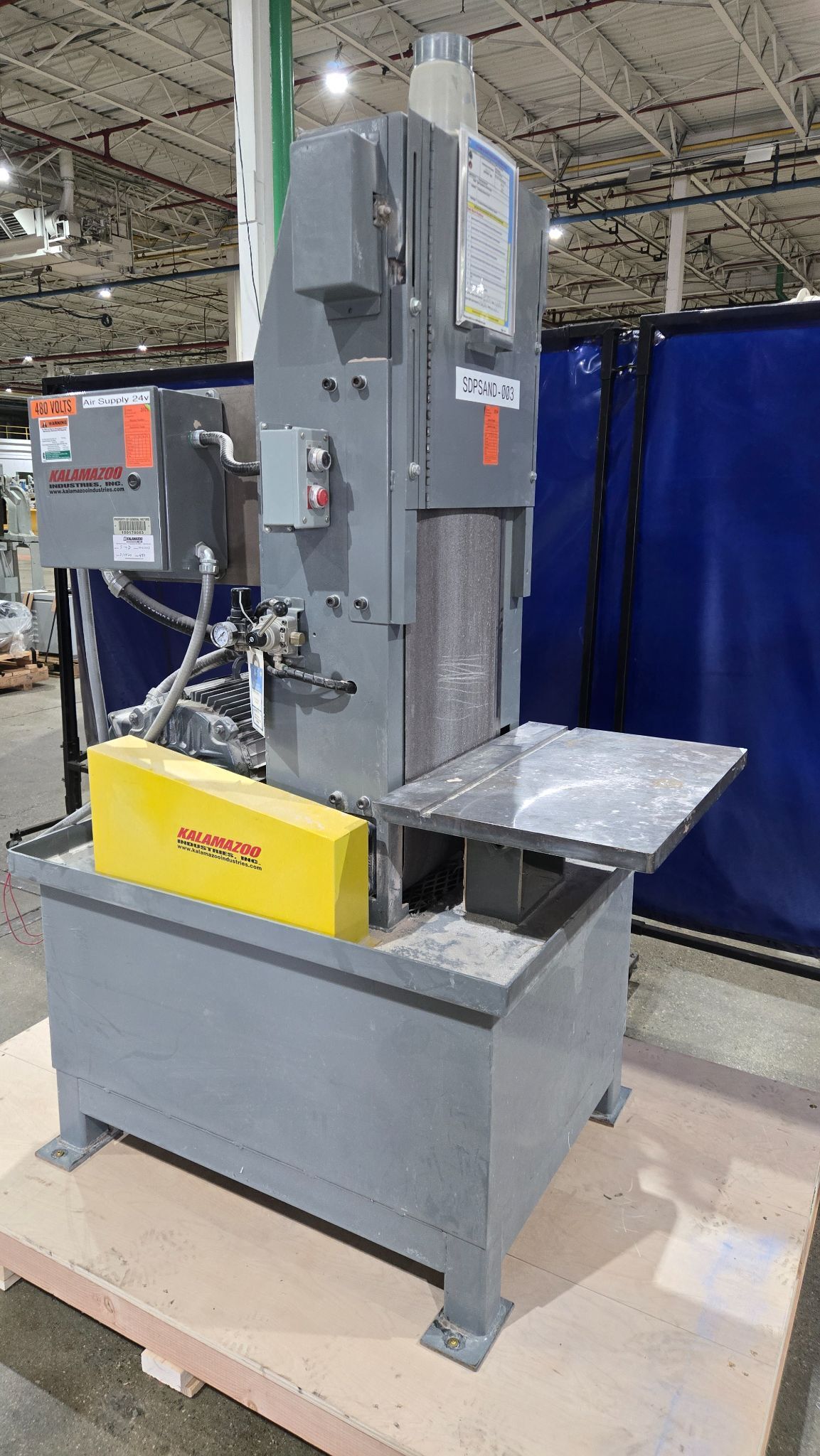 KALAMAZOO S14D VERTICAL DRY BELT SANDER 14" x 103" USED 1