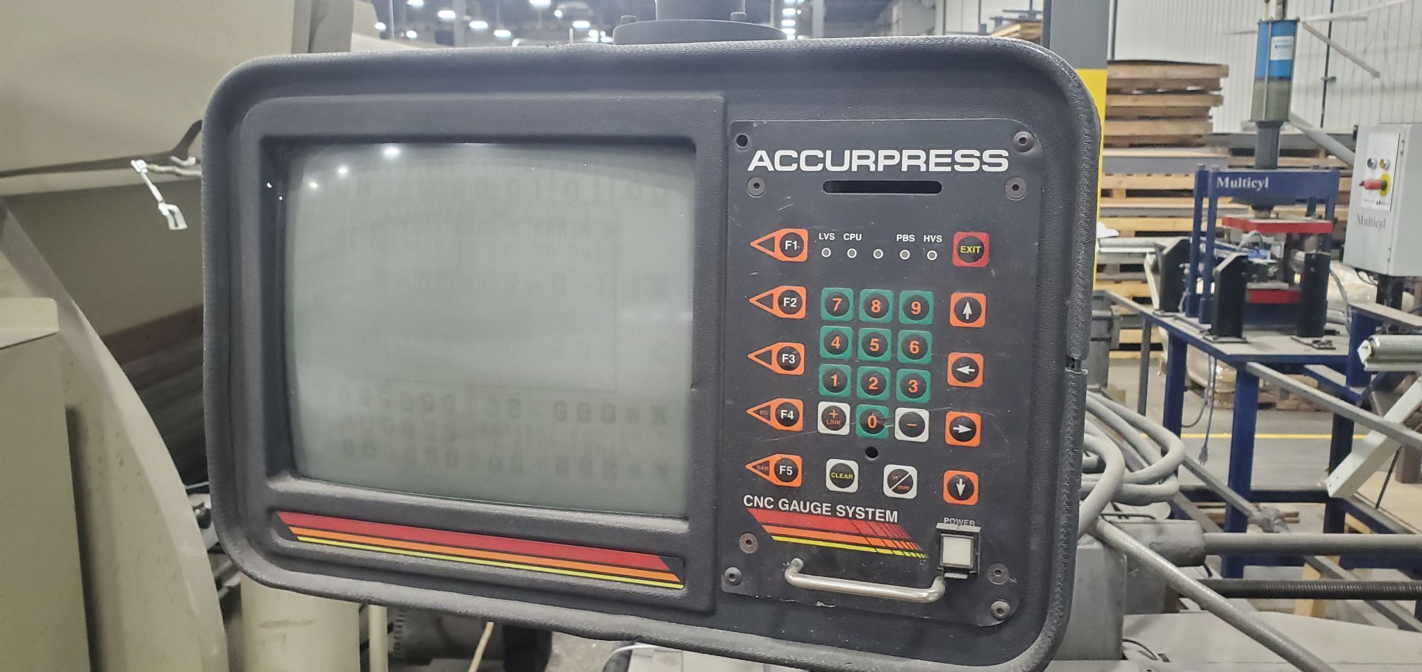 ACCURPRESS 710012 100 Ton x 12' Hydraulic Press Brake w/ Tooling USED 9