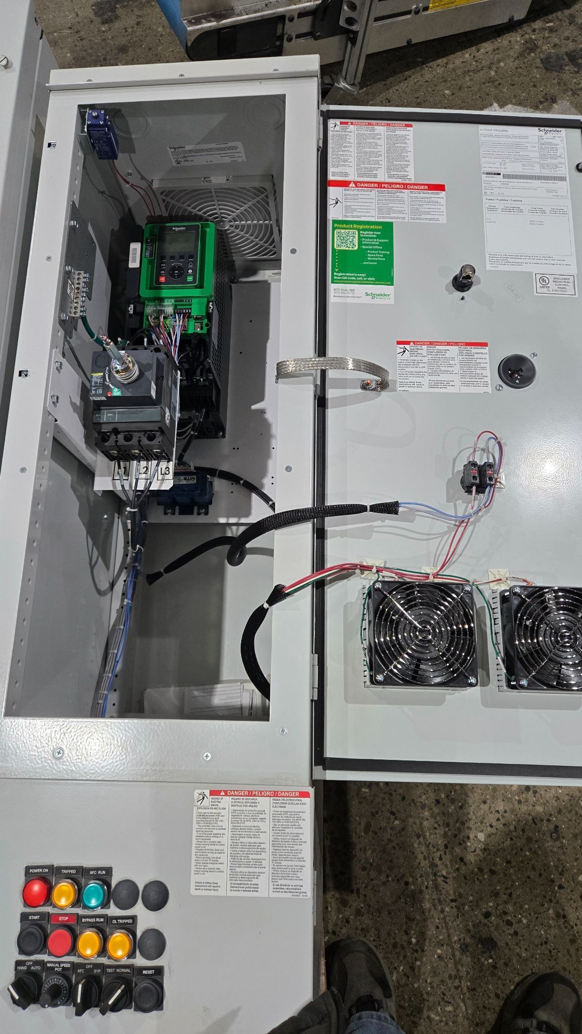 SCHNEIDER ELECTRIC ATV660U75N4BPMFPLS Altivar Process Drive USED 4