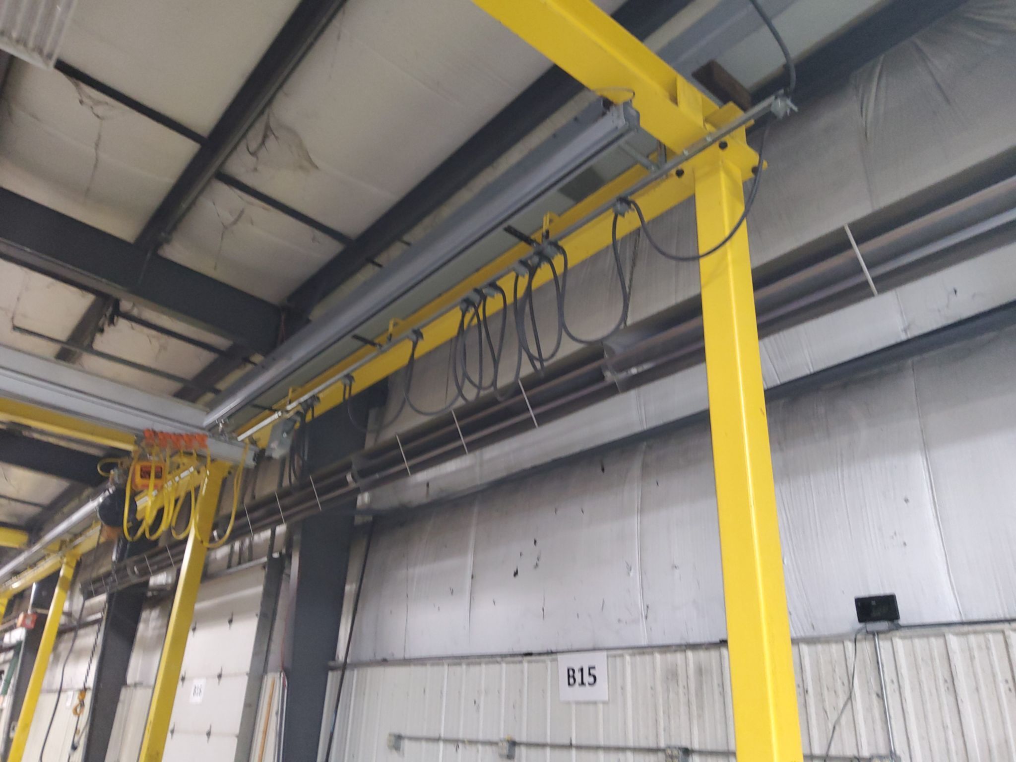 INGERSOL ALUMINUM RAIL FREE STANDING BRIDGE CRANE WITH HOIST - 1/2 TON CAP. 2