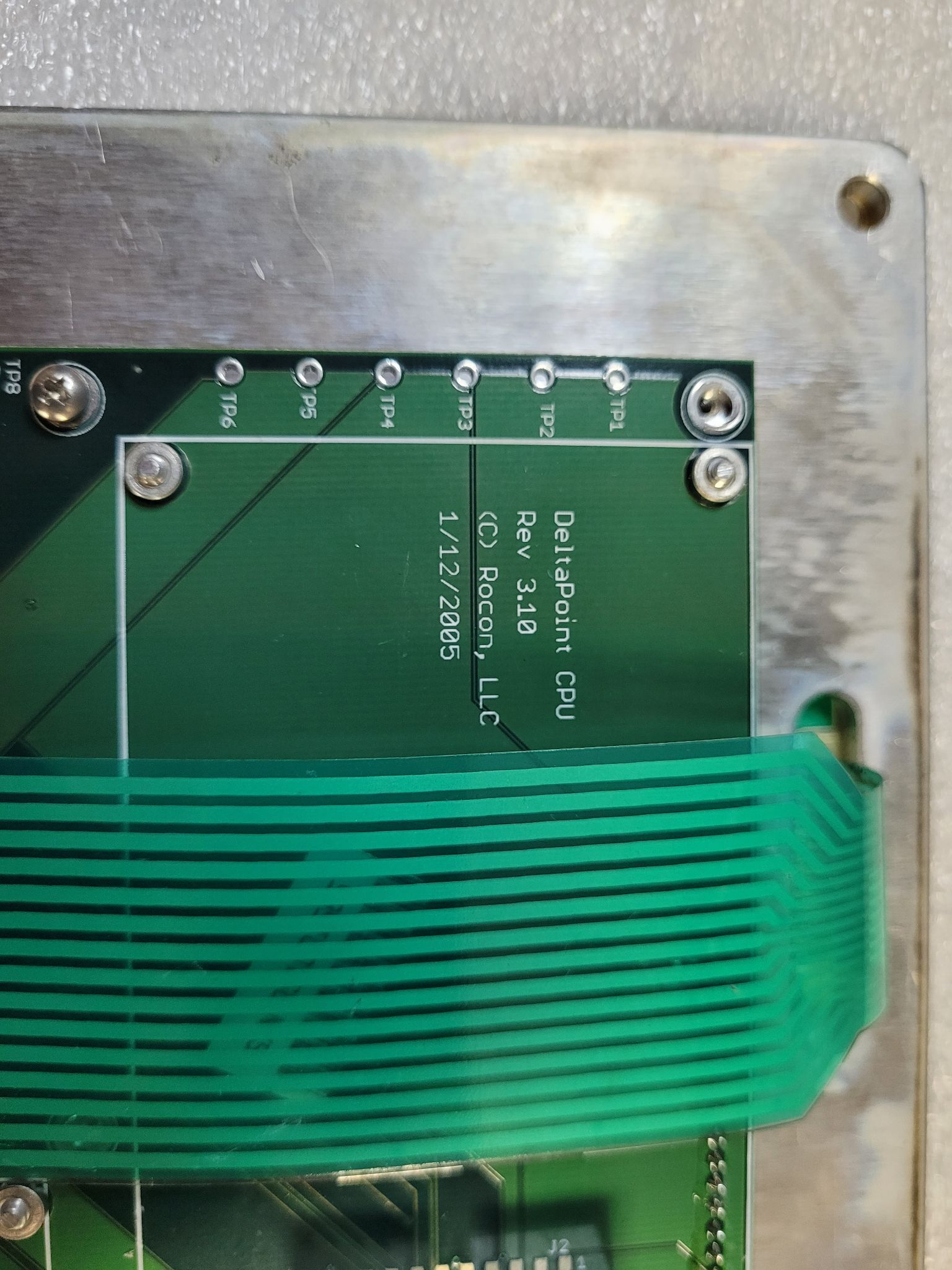 ROCON DELTA POINT FLOW MONITOR FACEPLATE / CPU USED 2