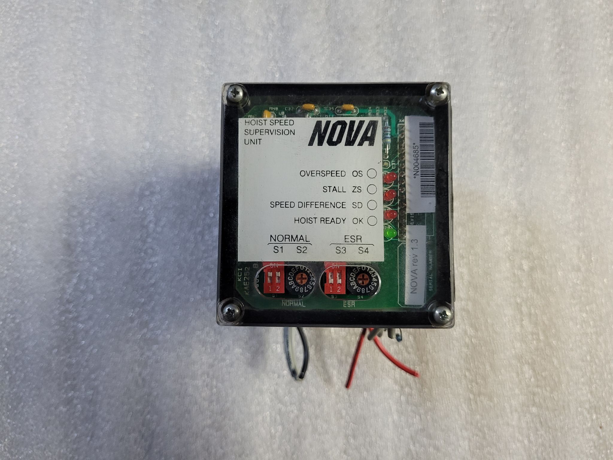 NOVA KI-1719A/3 Hoist Speed Supervision Unit USED 1
