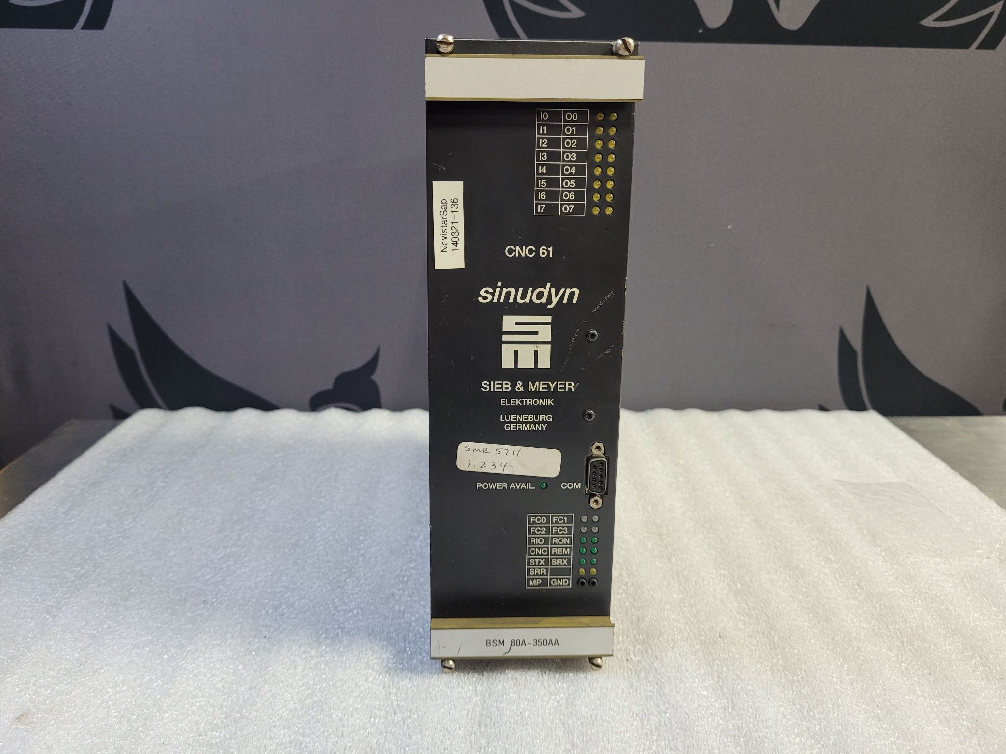 SIEB & MEYER SINUDYN SERVO CONTROLLER 61.01.0022.4 REV4 CNC 61 USED 1