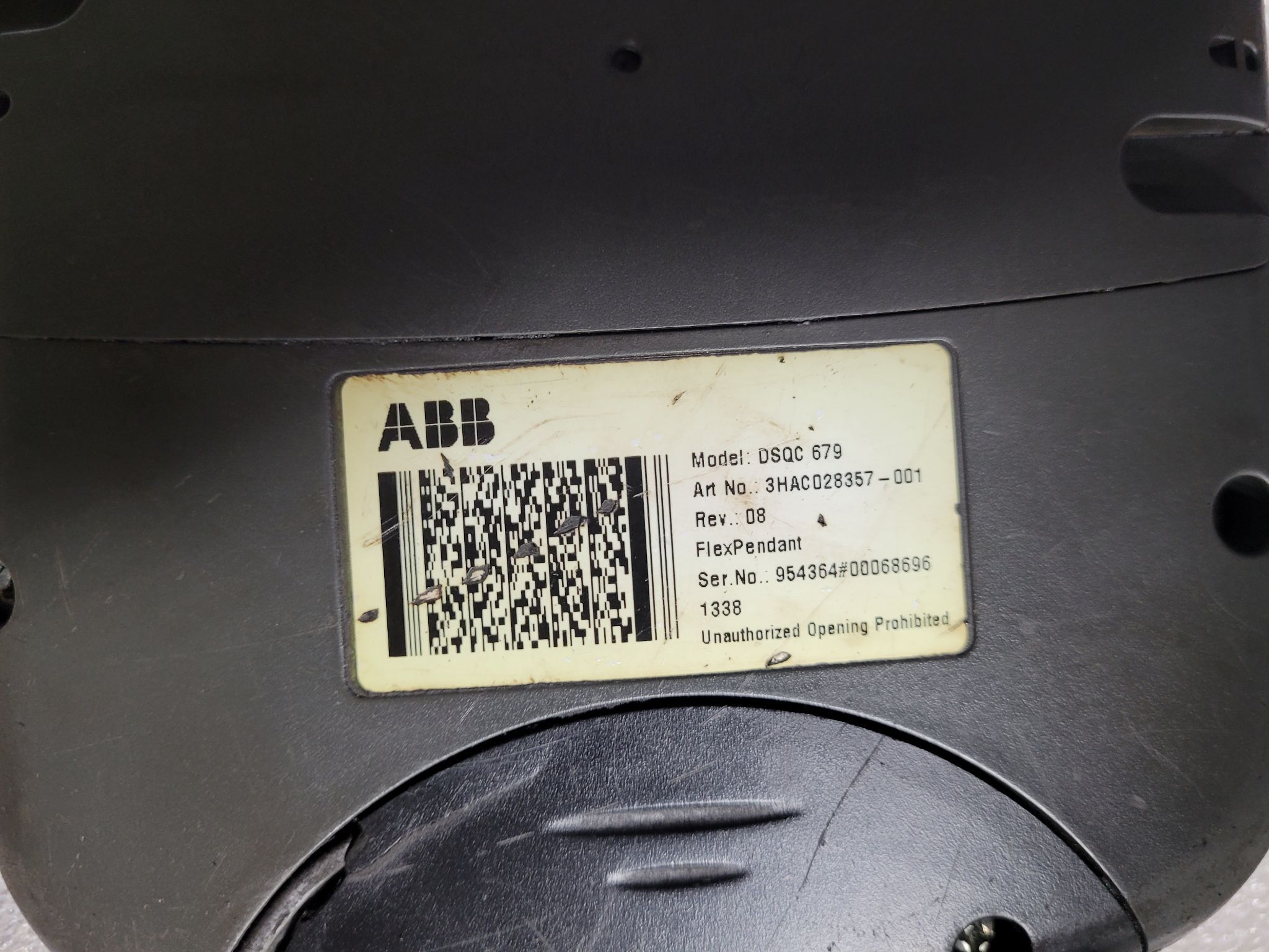 ABB DSQC679 3HAC028357-001 Teach Pendent PARTS ONLY 1