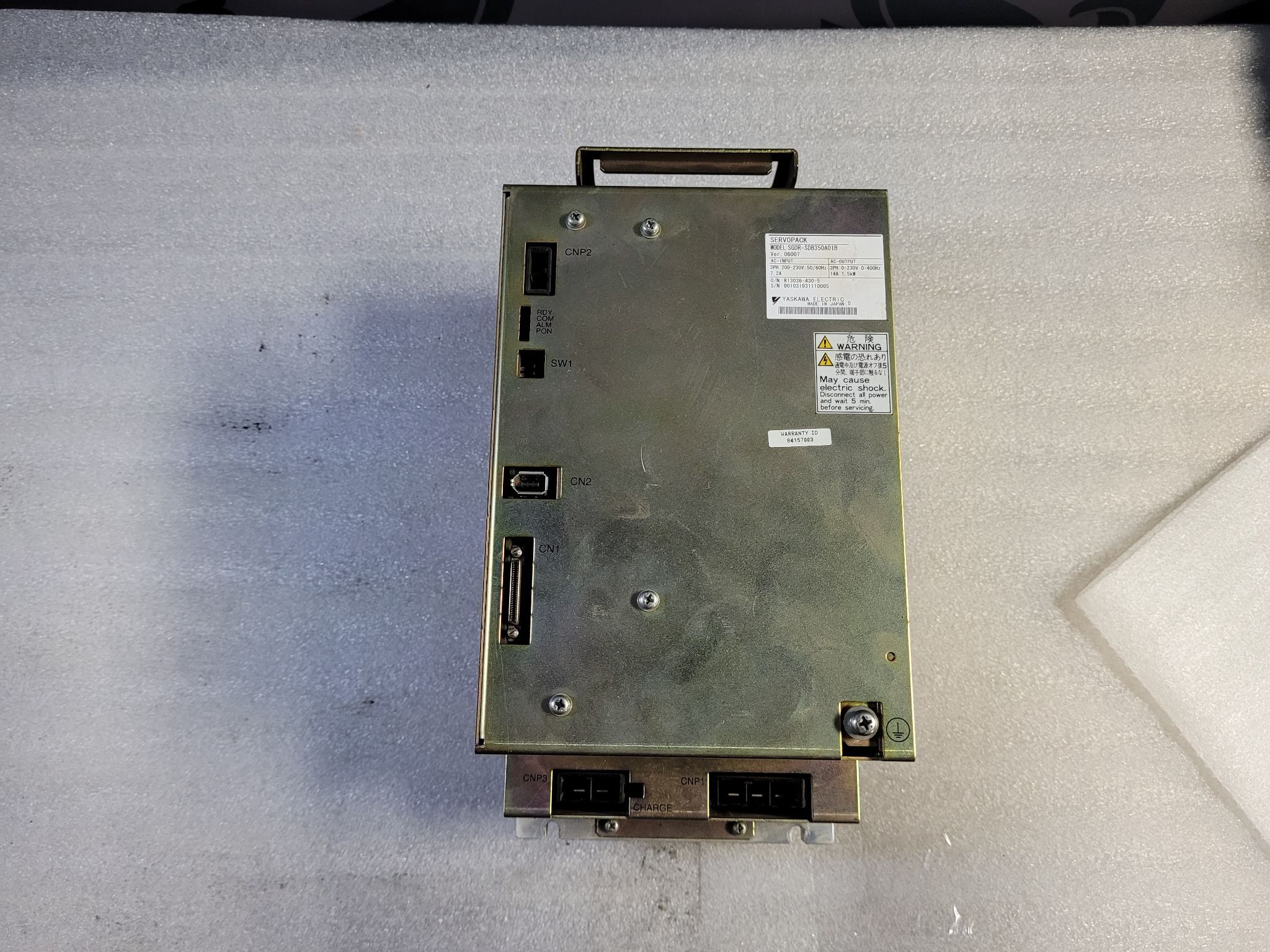 YASKAWA ELECTRIC SGDR-SDB350A01B SERVO AMPLIFIER USED 1