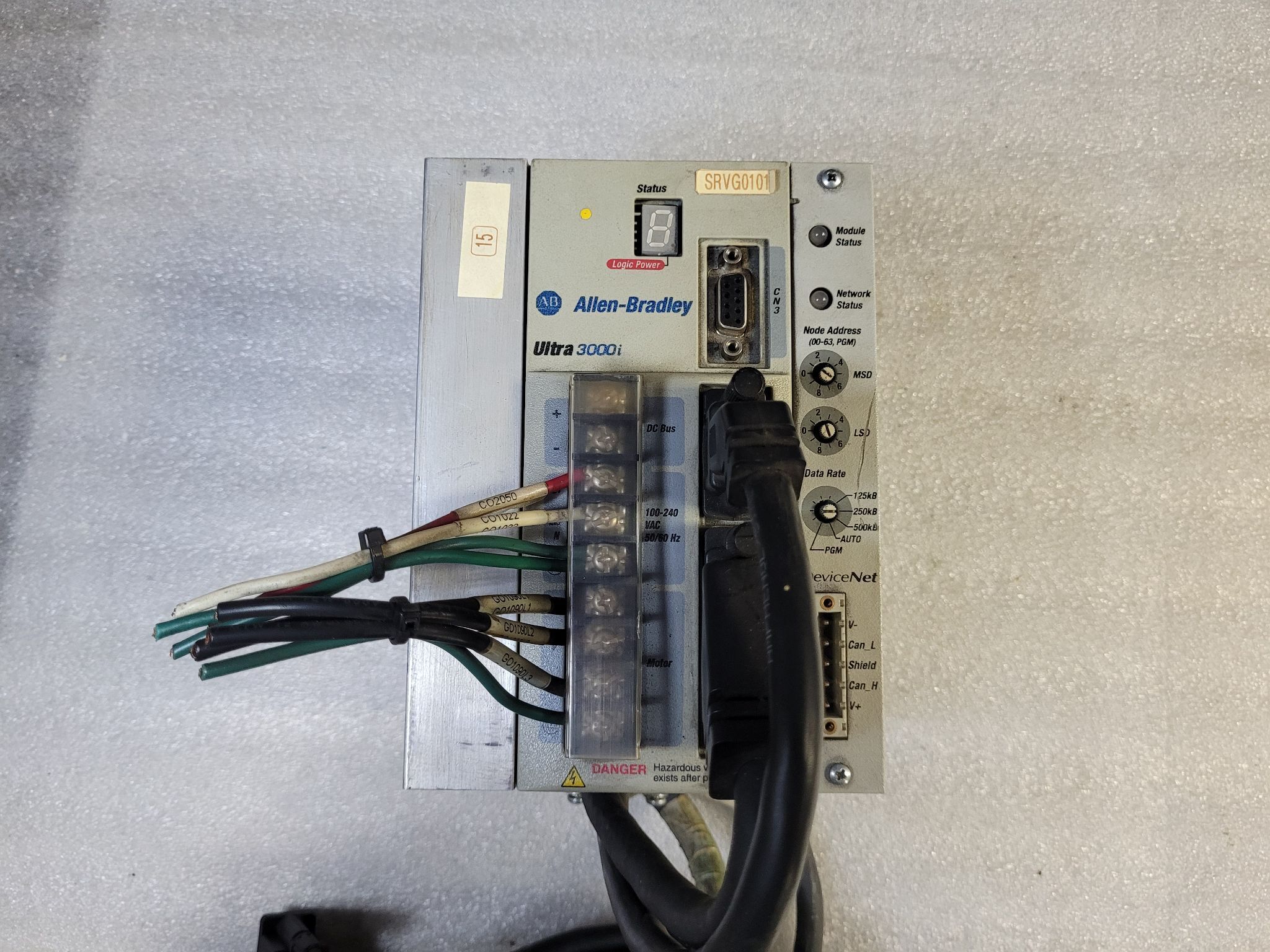 ALLEN BRADLEY 2098-DSD-010X-DN ULTRA 3000i SERVO DRIVE USED 0