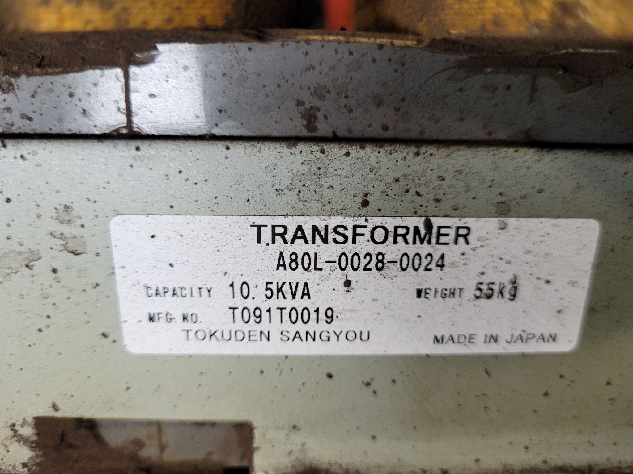 FANUC A80L-0028-0024 Robotic Transformer 3 KVA USED 2