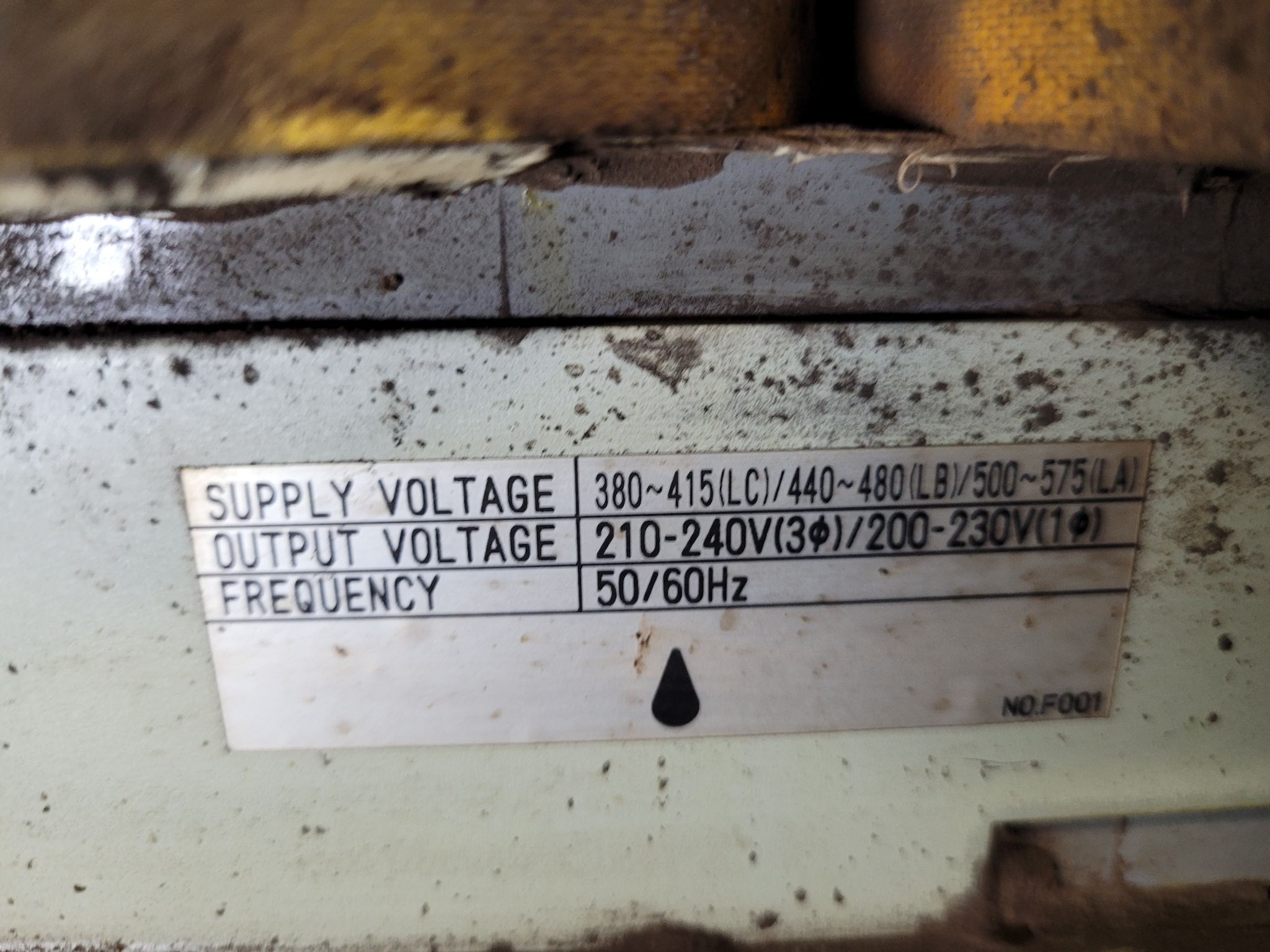 FANUC A80L-0028-0024 Robotic Transformer 3 KVA USED 3