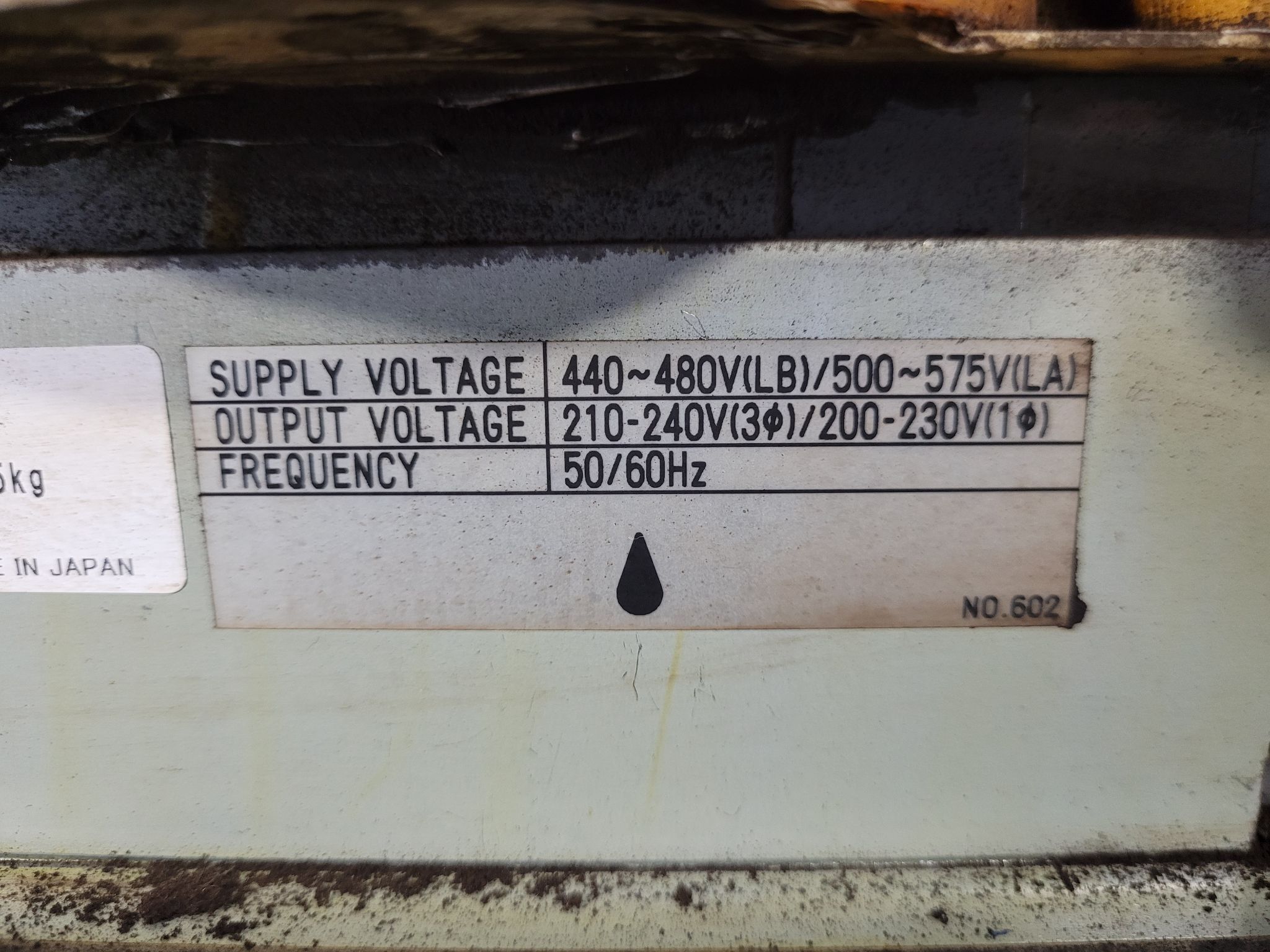 FANUC A80L-0028-0017 Robotic Transformer 10.5 KVA USED 3