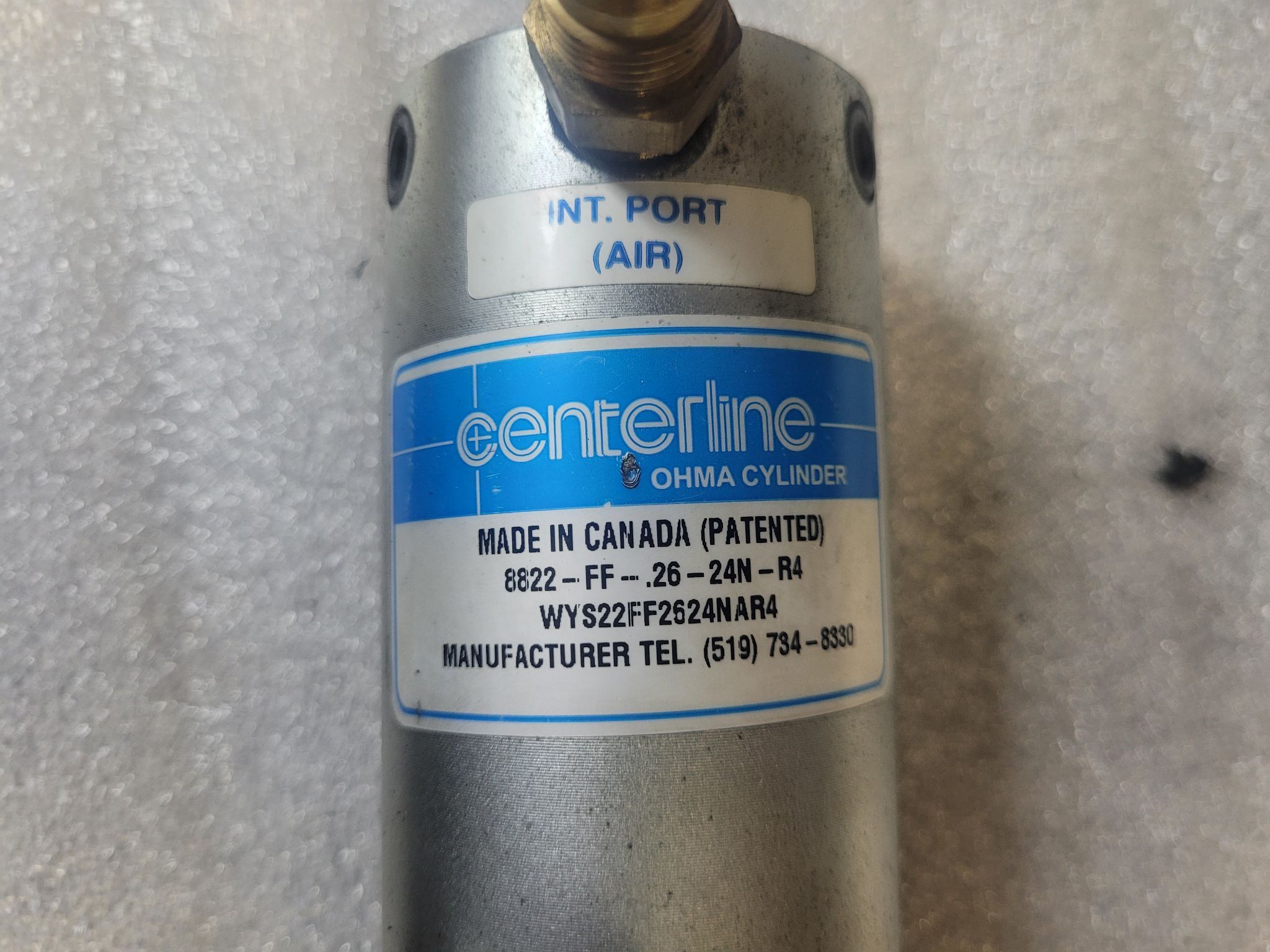 CENTERLINE WYS22FF2624NAR4 Pneumatic Air Cylinder USED 3