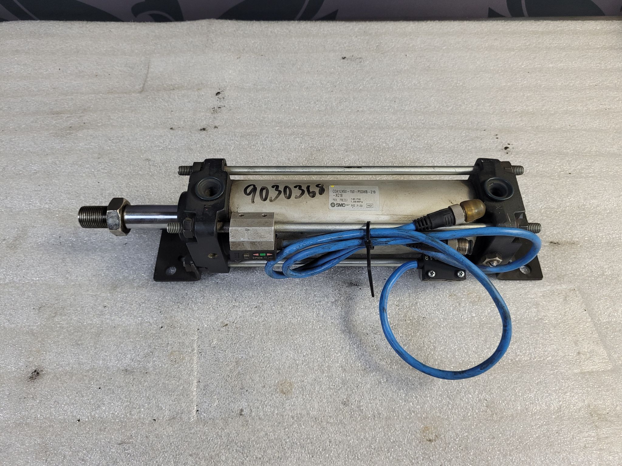 SMC CDA1LN50-150-P5DWB-219-XC18 Hydraulic Cylinder USED 0