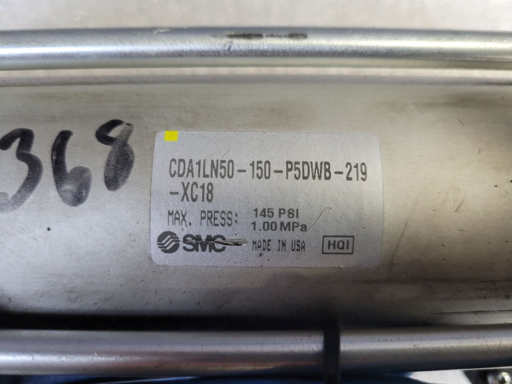 SMC CDA1LN50-150-P5DWB-219-XC18 Hydraulic Cylinder USED 3