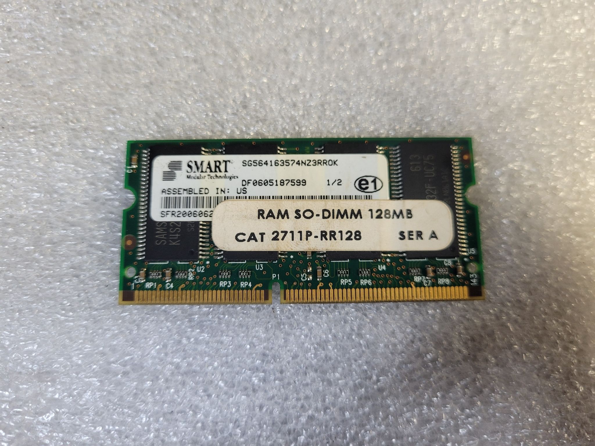 ALLEN BRADLEY SG564163574NZ3RR0K PCB - 128MB Ram Memory Module USED 0