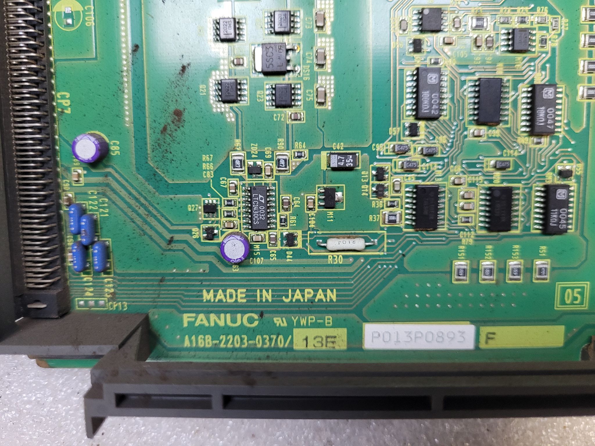 FANUC A16B-2203-0370 /13E PCB - Power Supply Unit USED 3