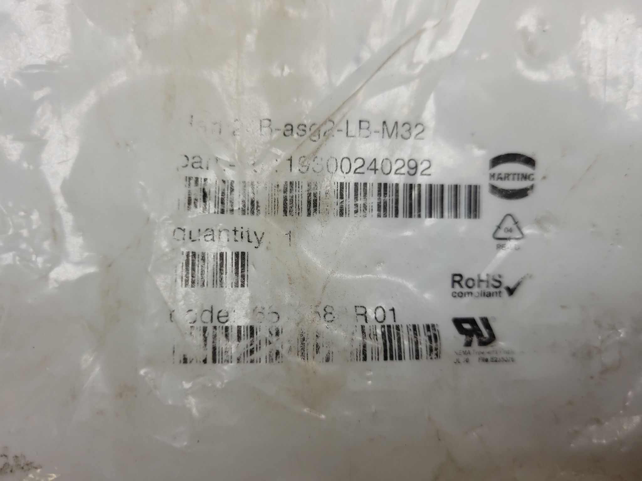 HARTING Han-24B-asg2-LB-M32 Heavy Duty Connector Hood Dual M32 Entry NEW 0