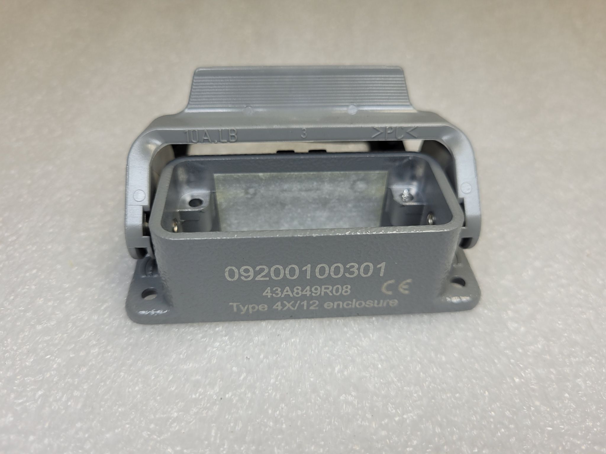 HARTING Han-10A-agg-LB Bulkhead Mounted Housing Side Entry M32 NEW 2