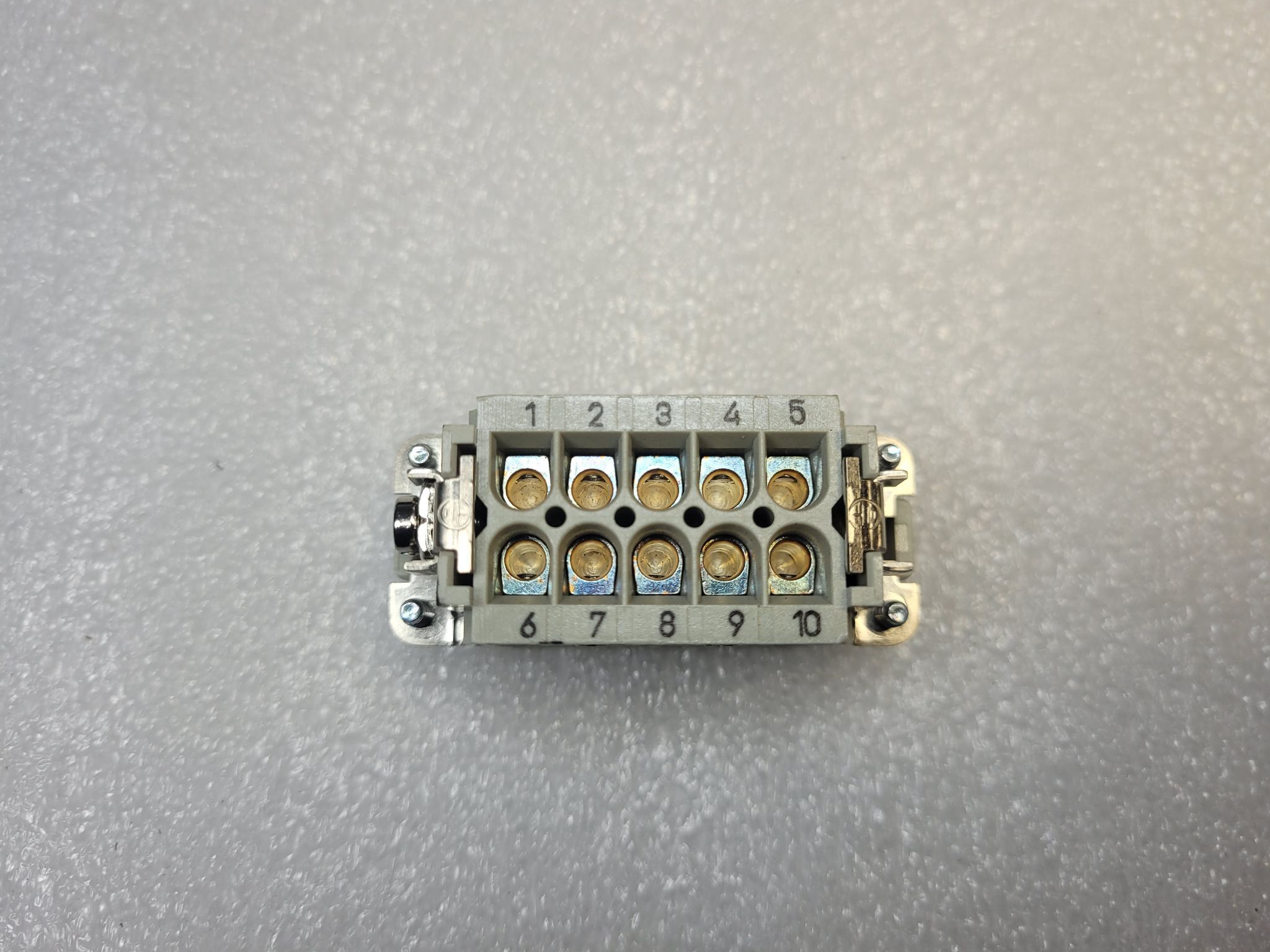HARTING Han-10A-STI-S Male Connector Insert 10-Pin 16A 250V NEW 3