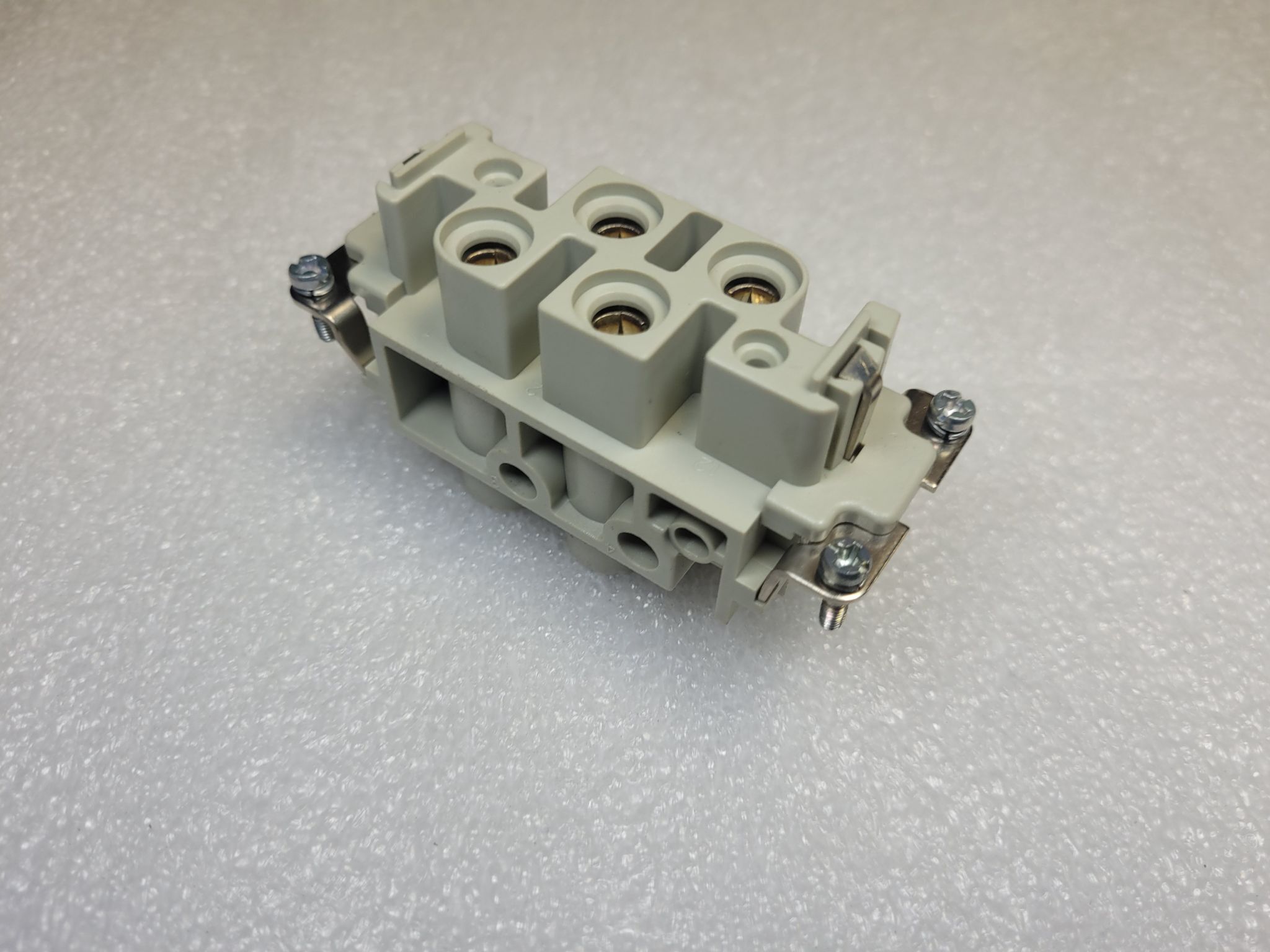 HARTING Han-K4/0-BU-S Female Connector Insert 4-Pin 80A 830V NEW 1