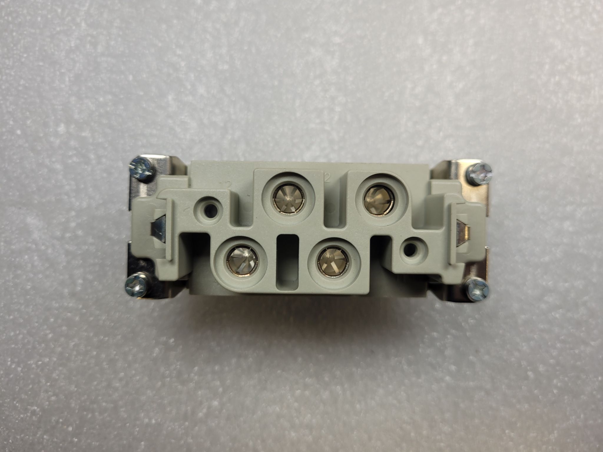 HARTING Han-K4/0-BU-S Female Connector Insert 4-Pin 80A 830V NEW 2